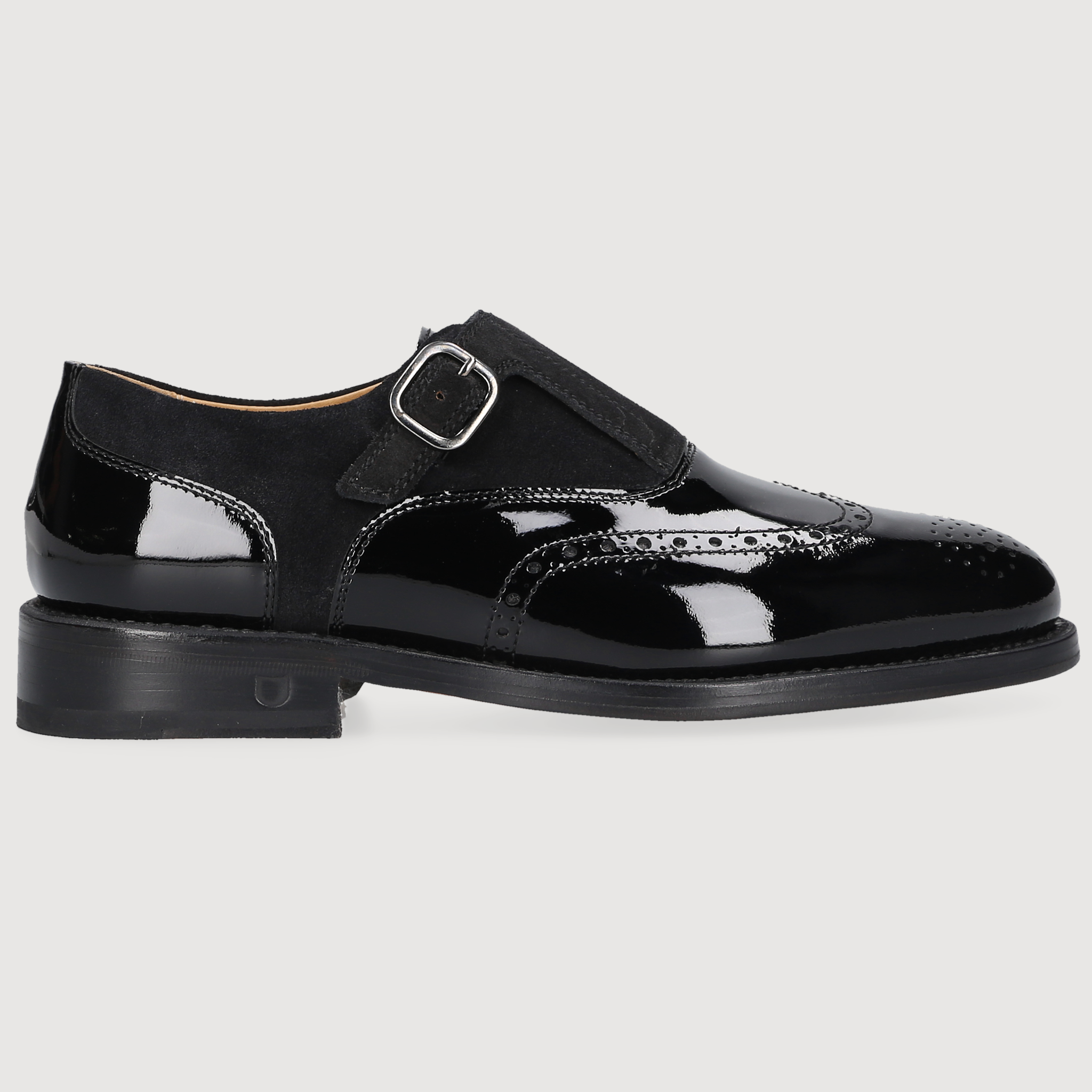 Henry Stevens Damen Klassiker Ella Full-Brogue Schwarz