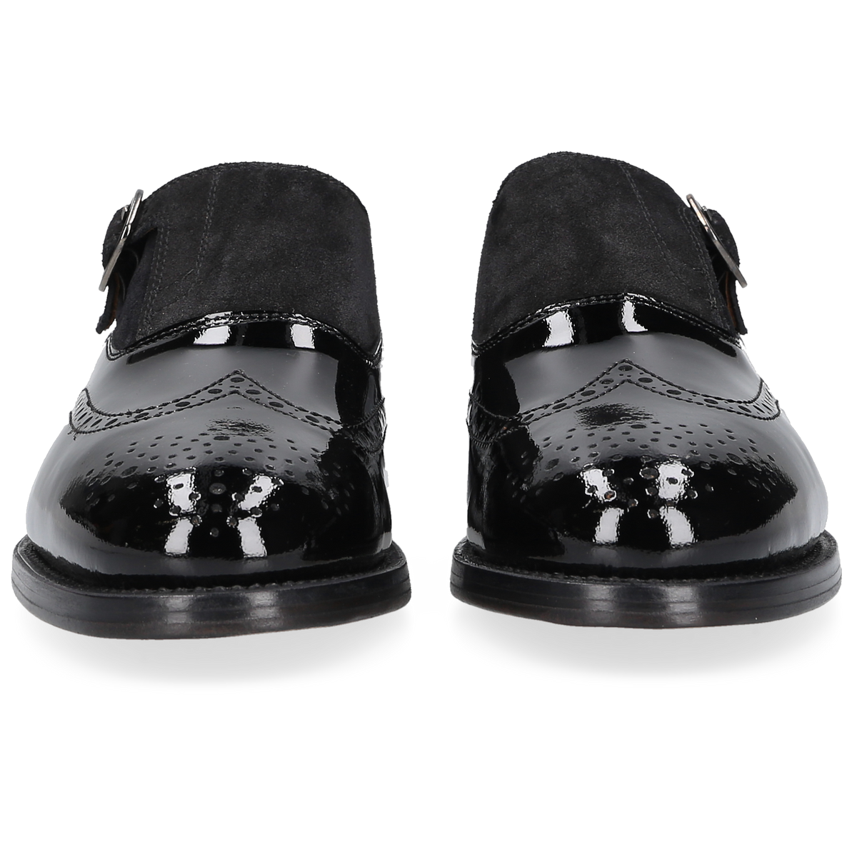 Henry Stevens Damen Klassiker Ella Full-Brogue Schwarz