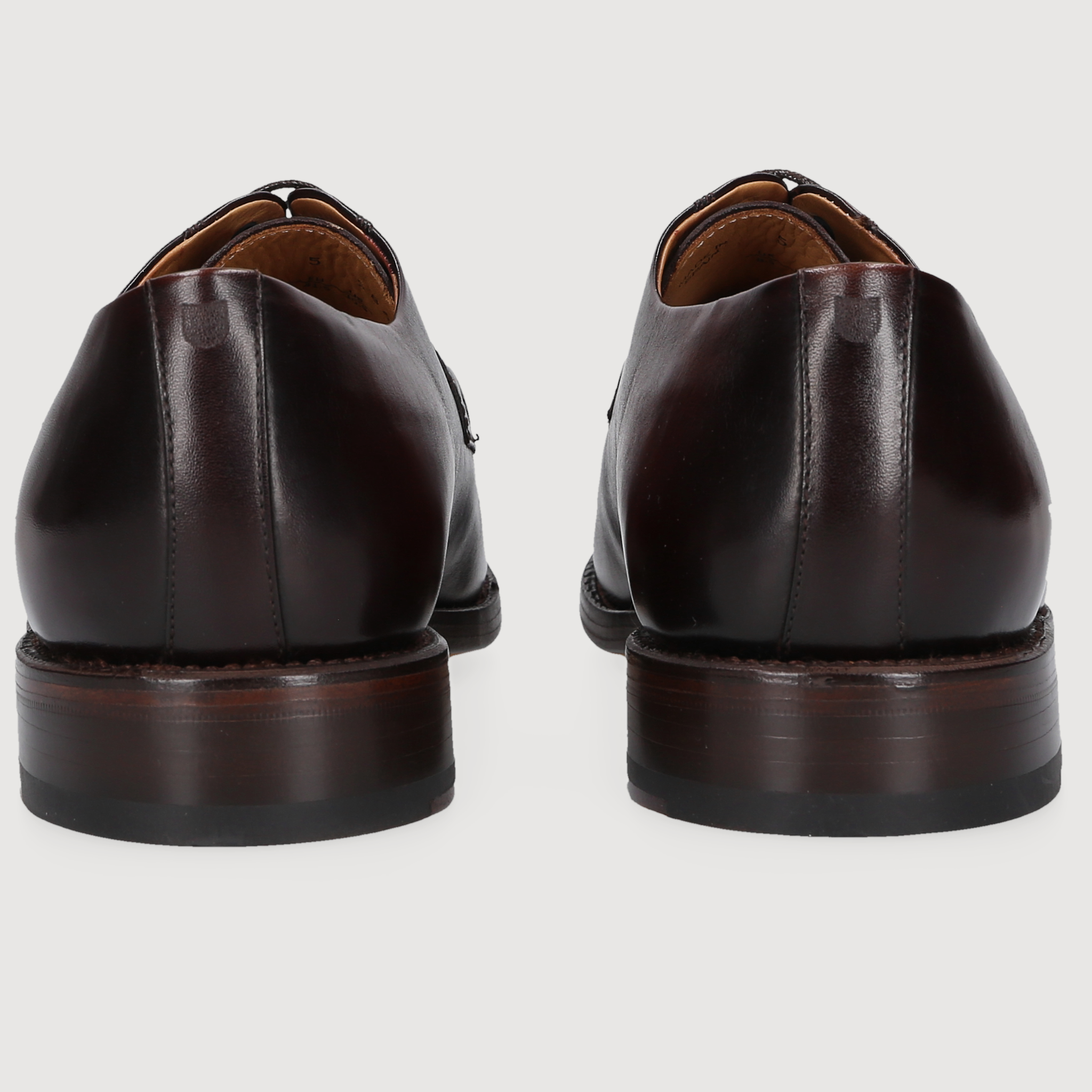 Henry Stevens Damen Klassiker Ella Plain Schwarzbraun