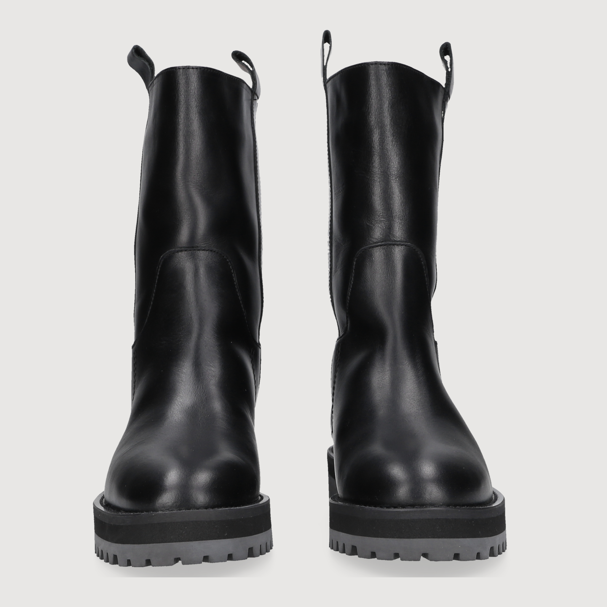 Henry Stevens Damen Boot Eva Plain Schwarz