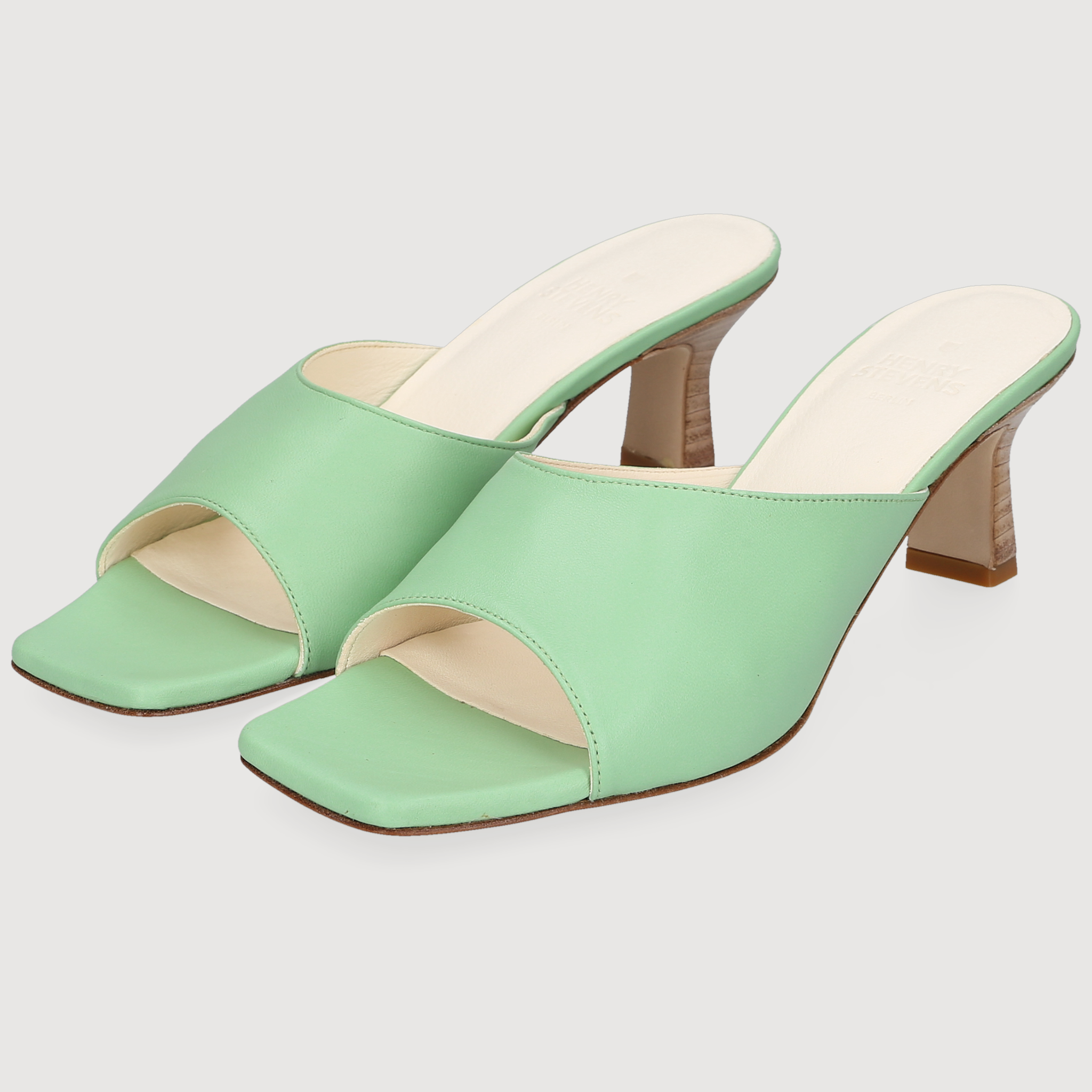 Henry Stevens Women's Sandal Harper Plain Green