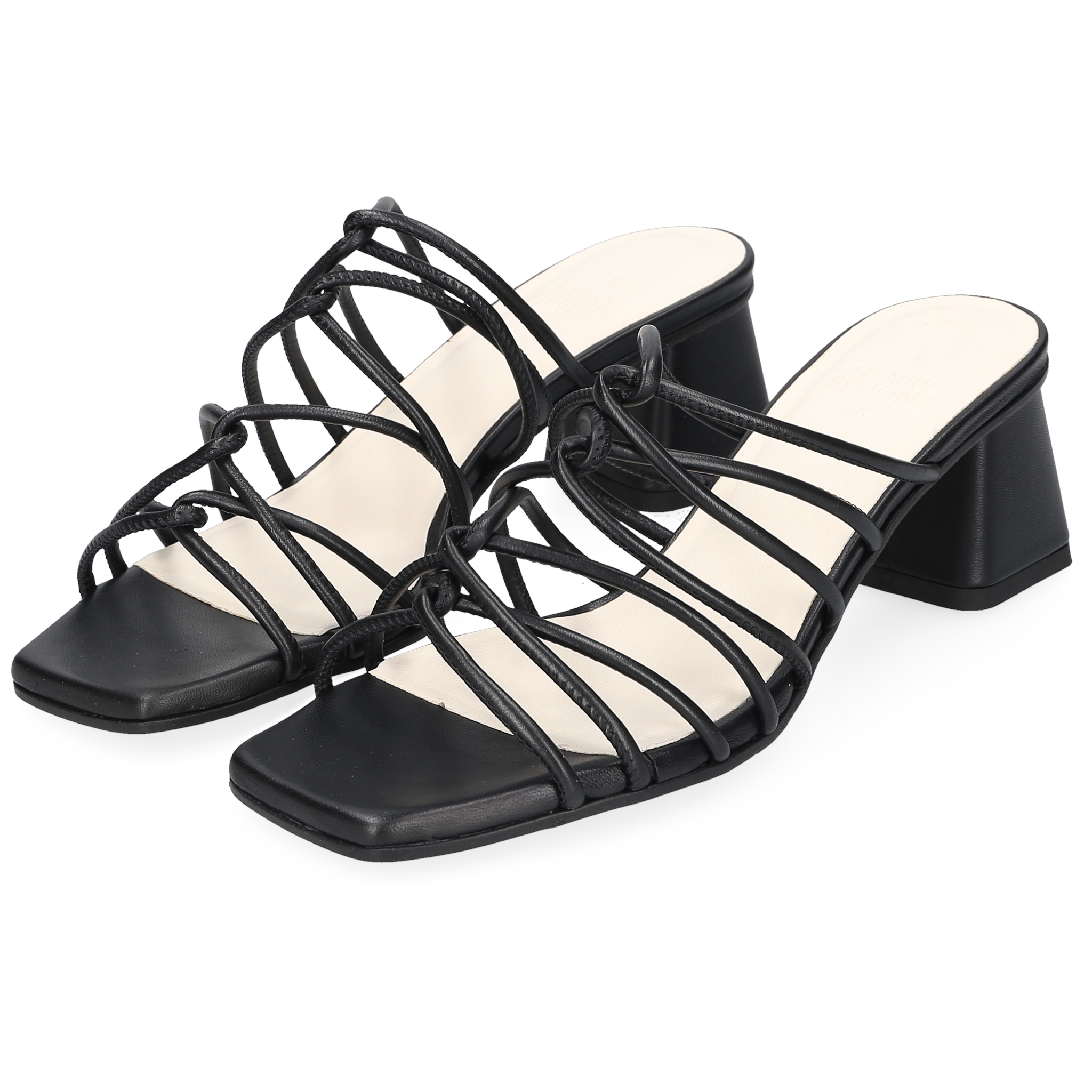 Henry Stevens Damen Sandale Harper Plain Schwarz