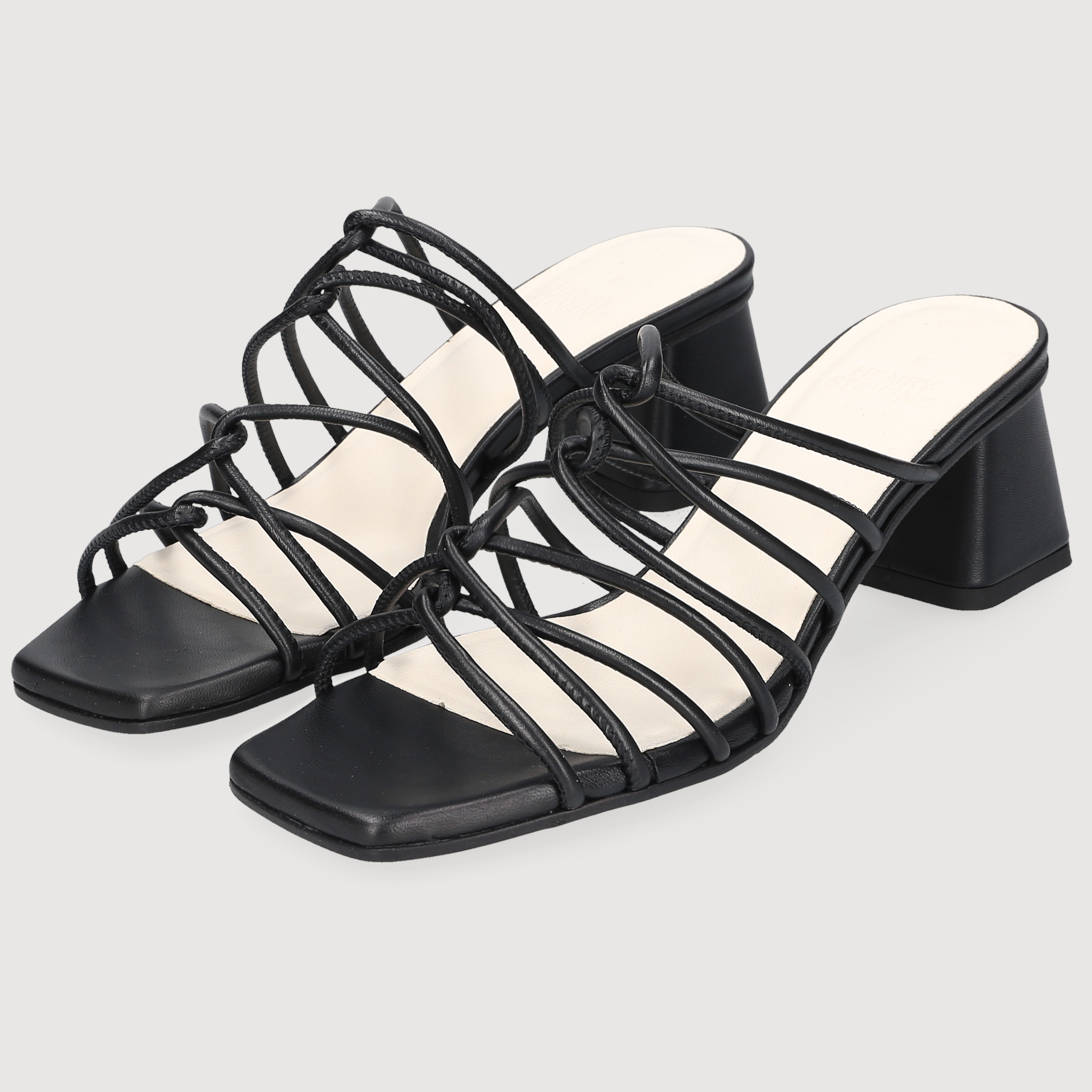 Henry Stevens Damen Sandale Harper Plain Schwarz