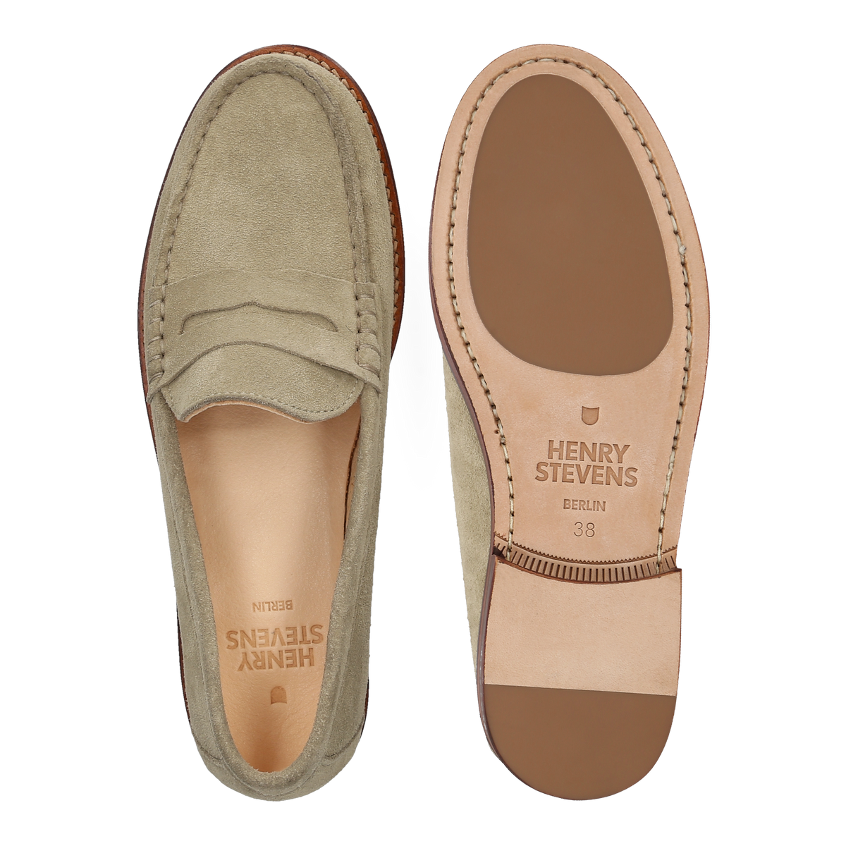 Henry Stevens Damen Loafer Riley Penny Beige