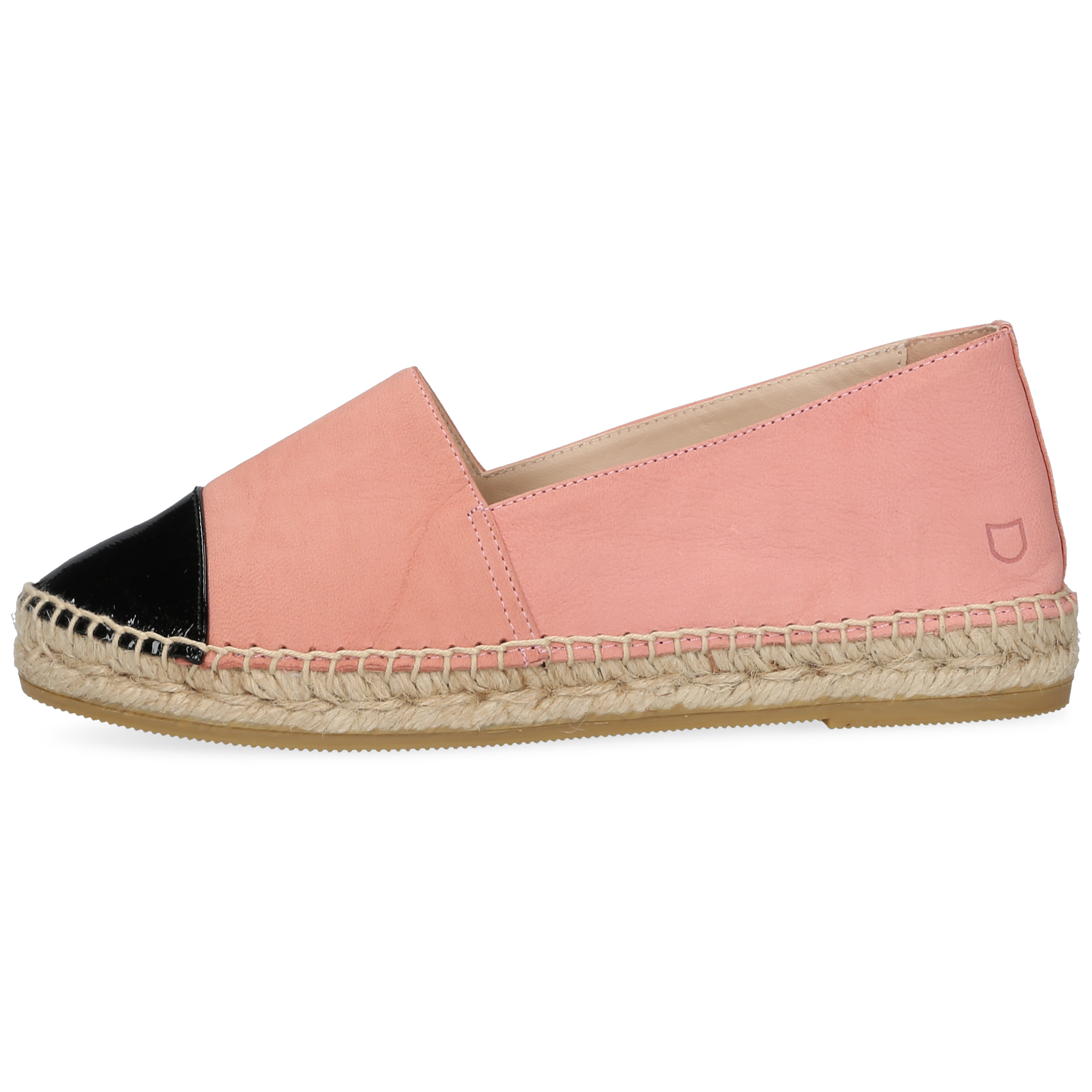 Henry Stevens Damen Espadrille Taylor Captoe Coral/Schwarz