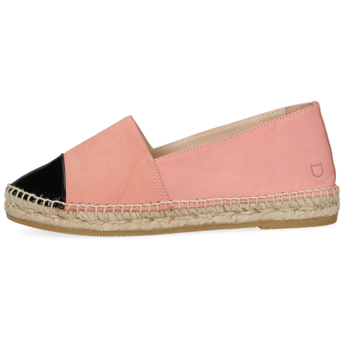 Henry Stevens Damen Espadrille Taylor Captoe Coral/Black