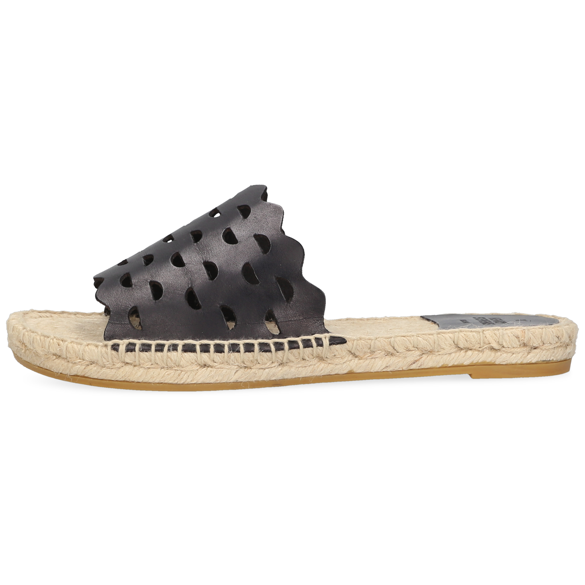 Henry Stevens Damen Espadrille Taylor Plain Schwarz