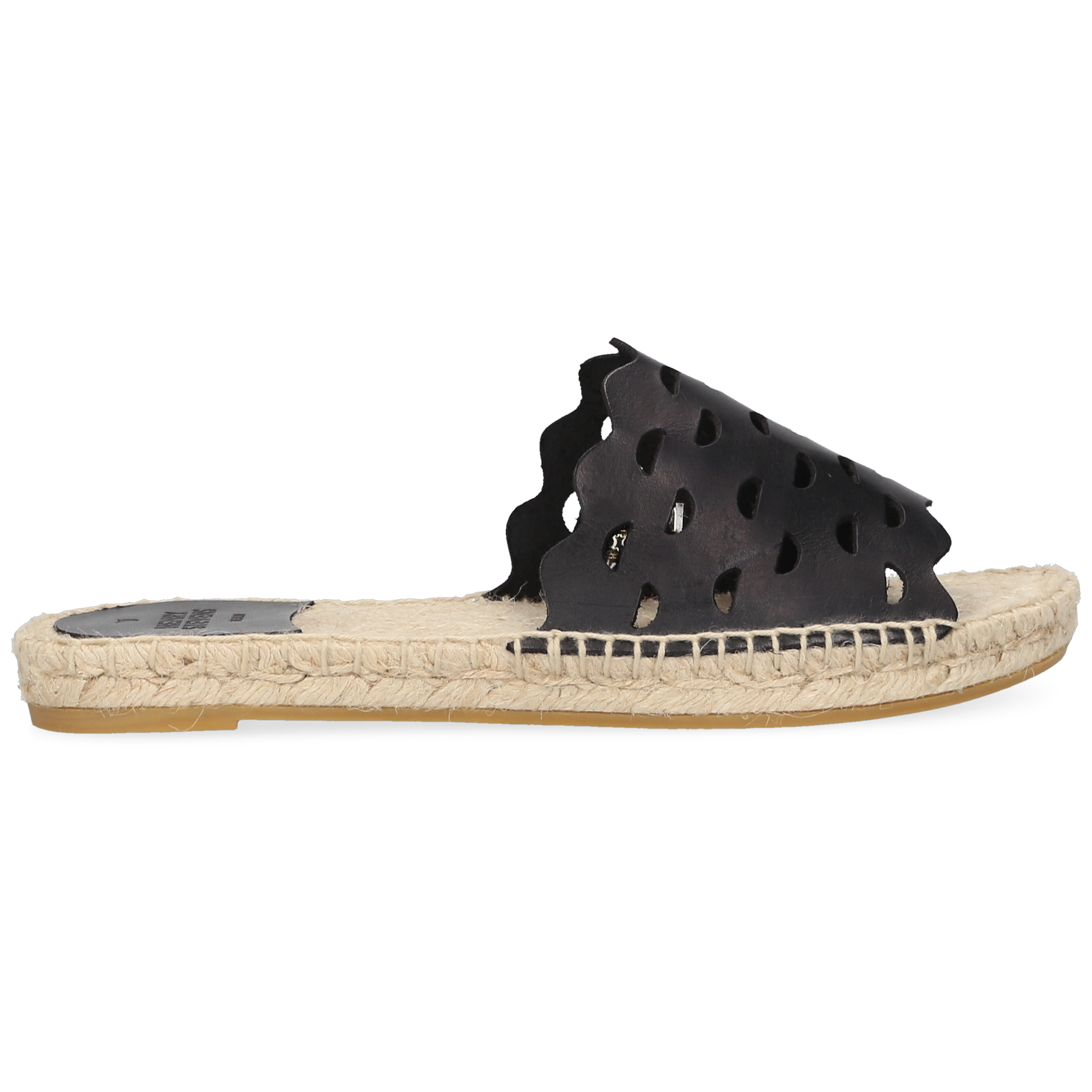 Henry Stevens Damen Espadrille Taylor Plain Schwarz