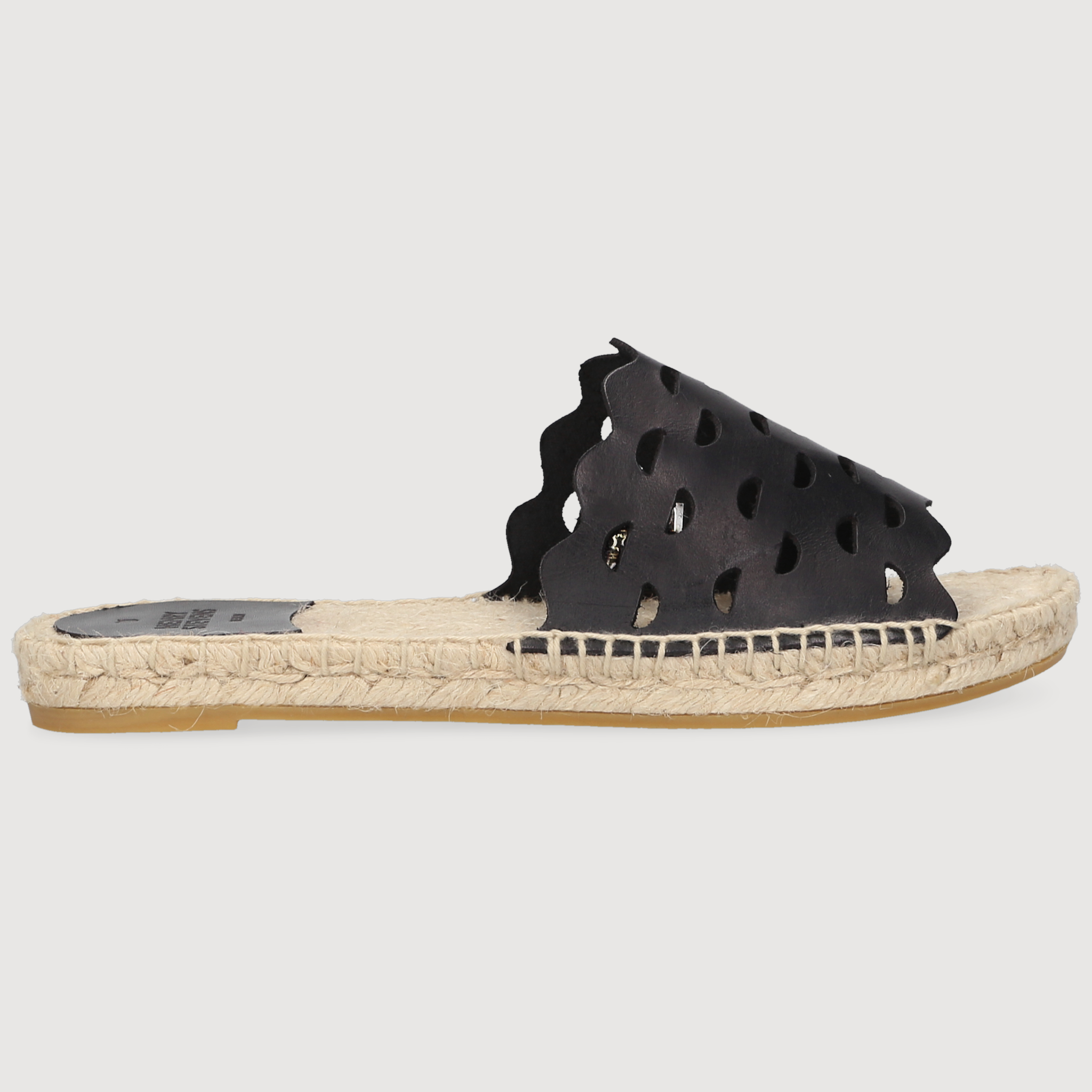 Henry Stevens Damen Espadrille Taylor Plain Schwarz