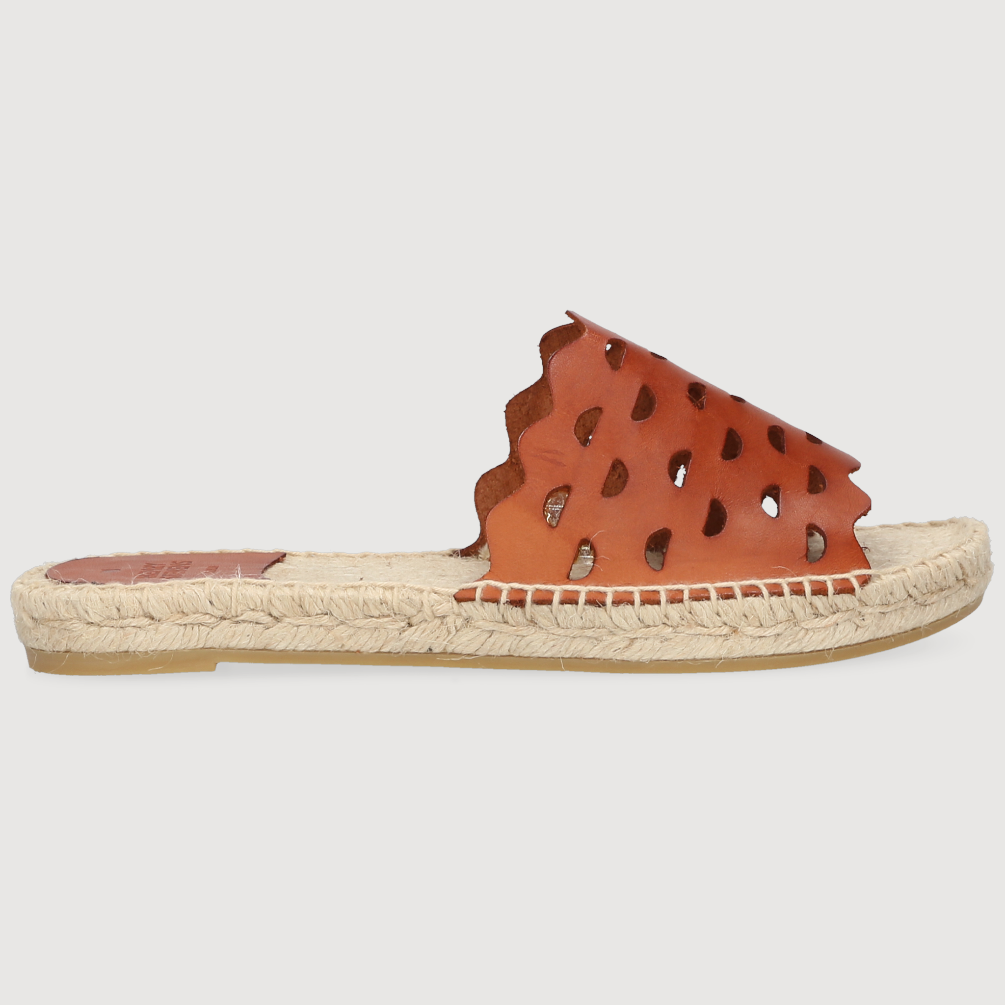 Henry Stevens Damen Espadrille Taylor Plain Cognac