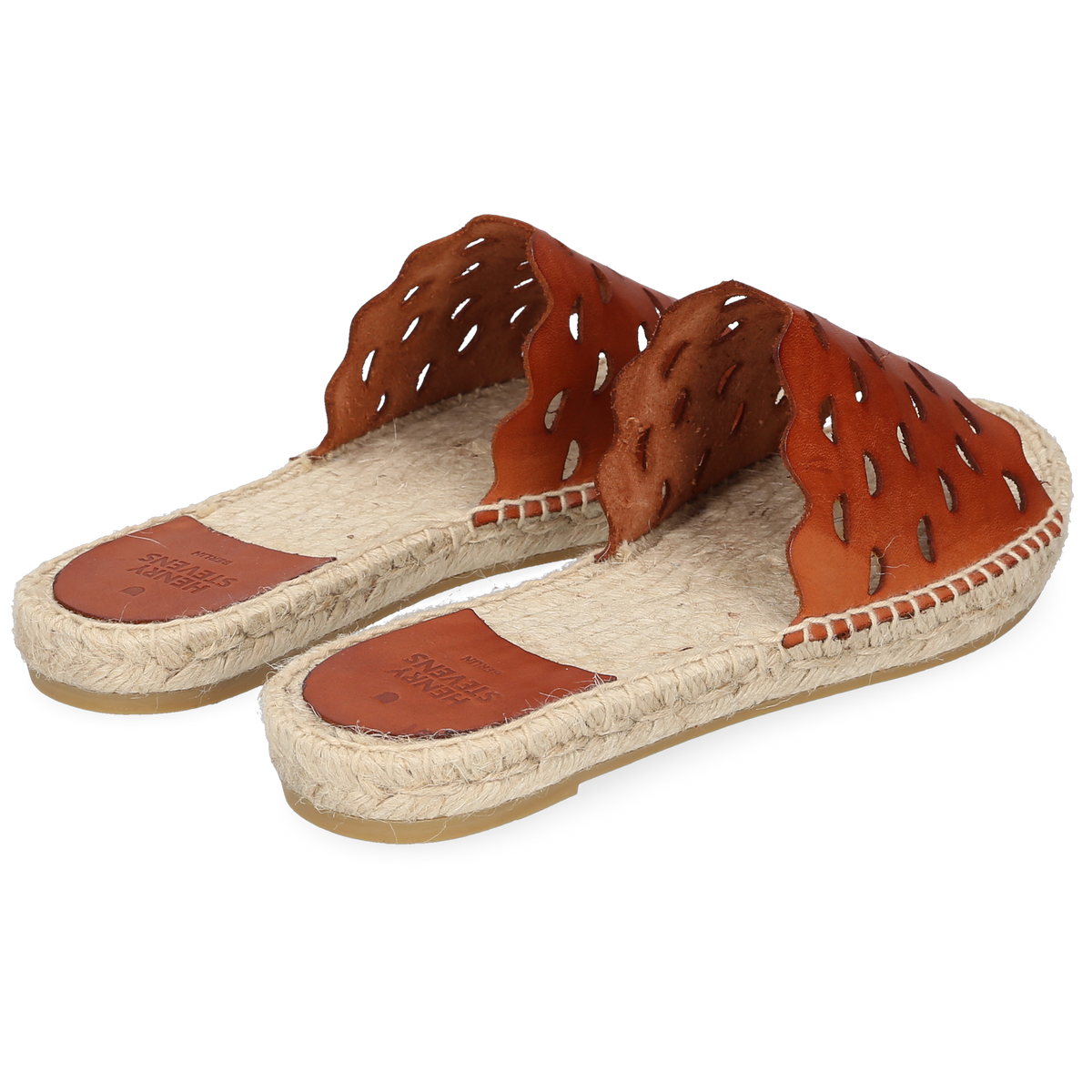 Henry Stevens Damen Espadrille Taylor Plain Cognac