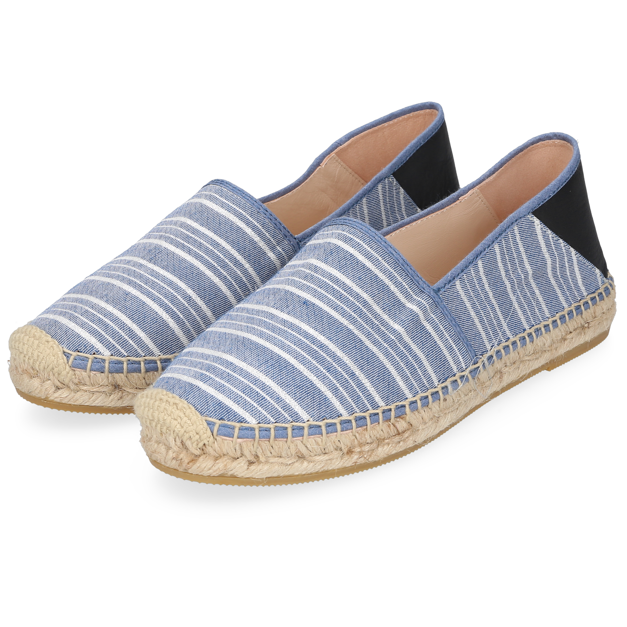 Henry Stevens Damen Espadrille Taylor Plain Blau
