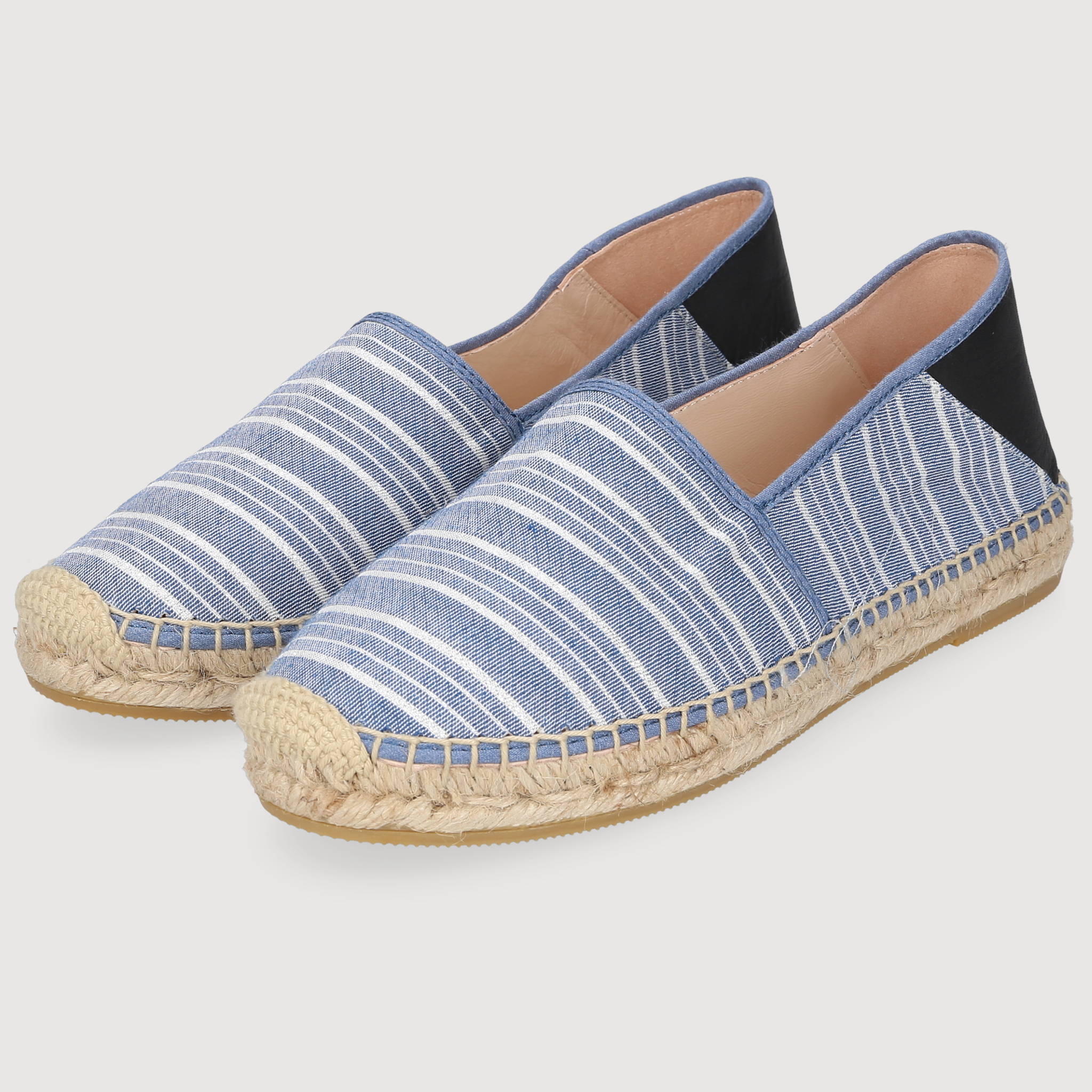 Henry Stevens Damen Espadrille Taylor Plain Blue