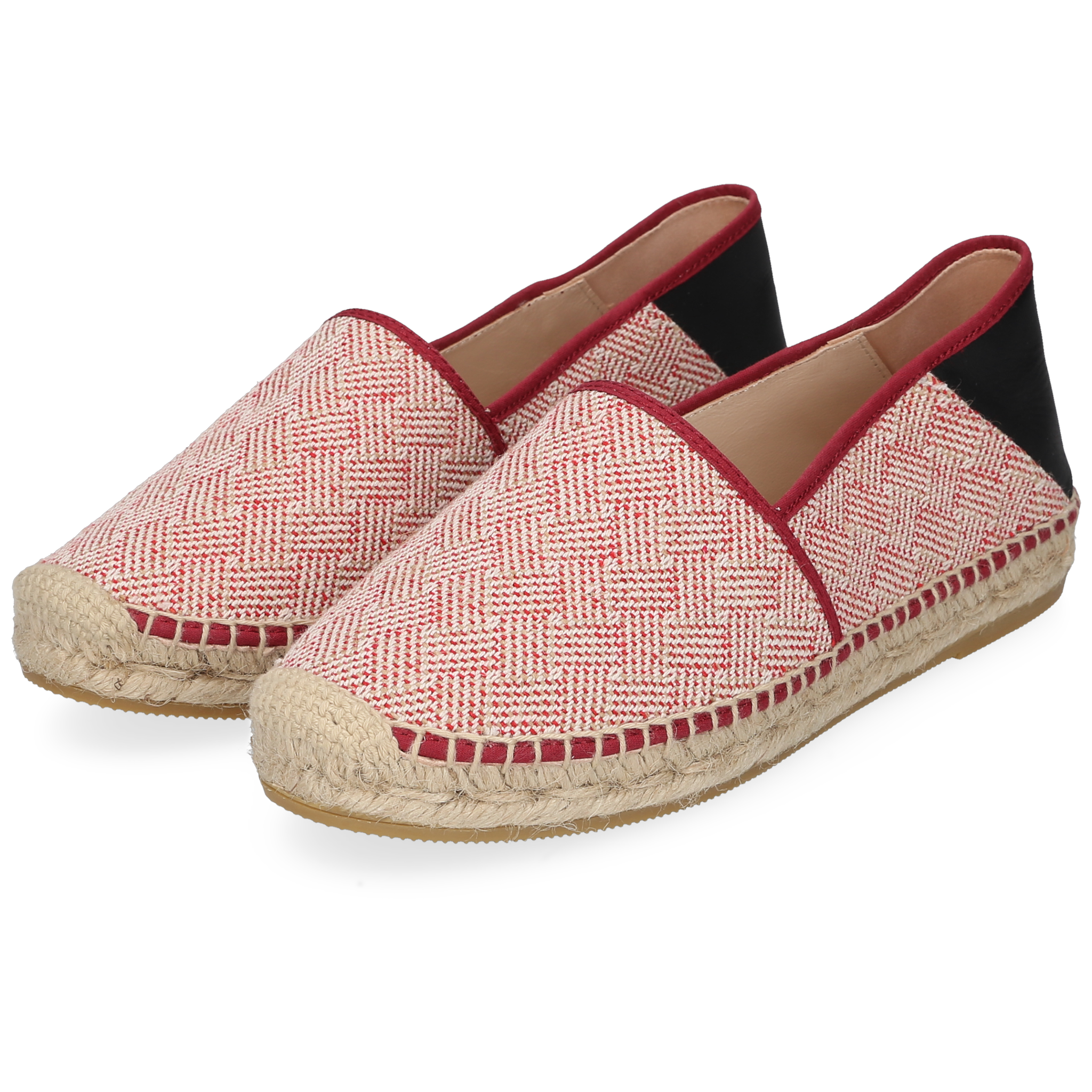 Henry Stevens Damen Espadrille Taylor Plain Rot