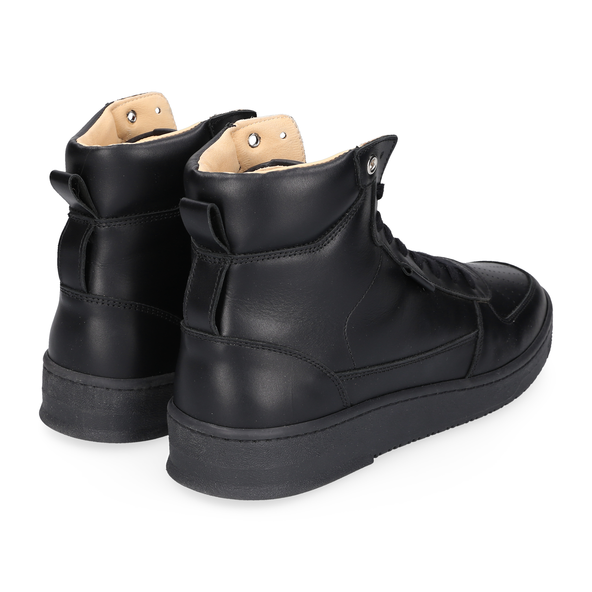 N91 Herren Sneaker Bball Plain Schwarz
