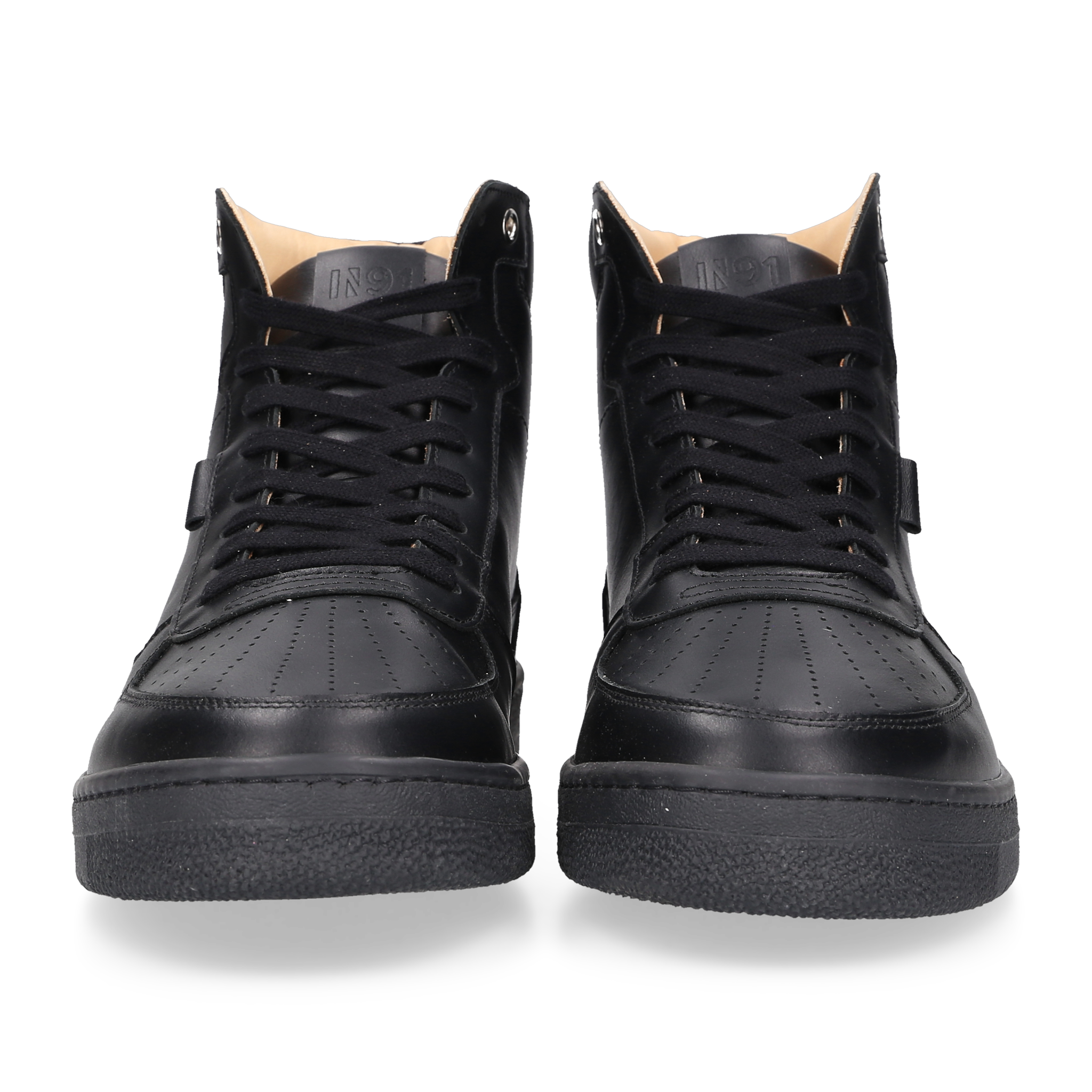 N91 Herren Sneaker Bball Plain Schwarz