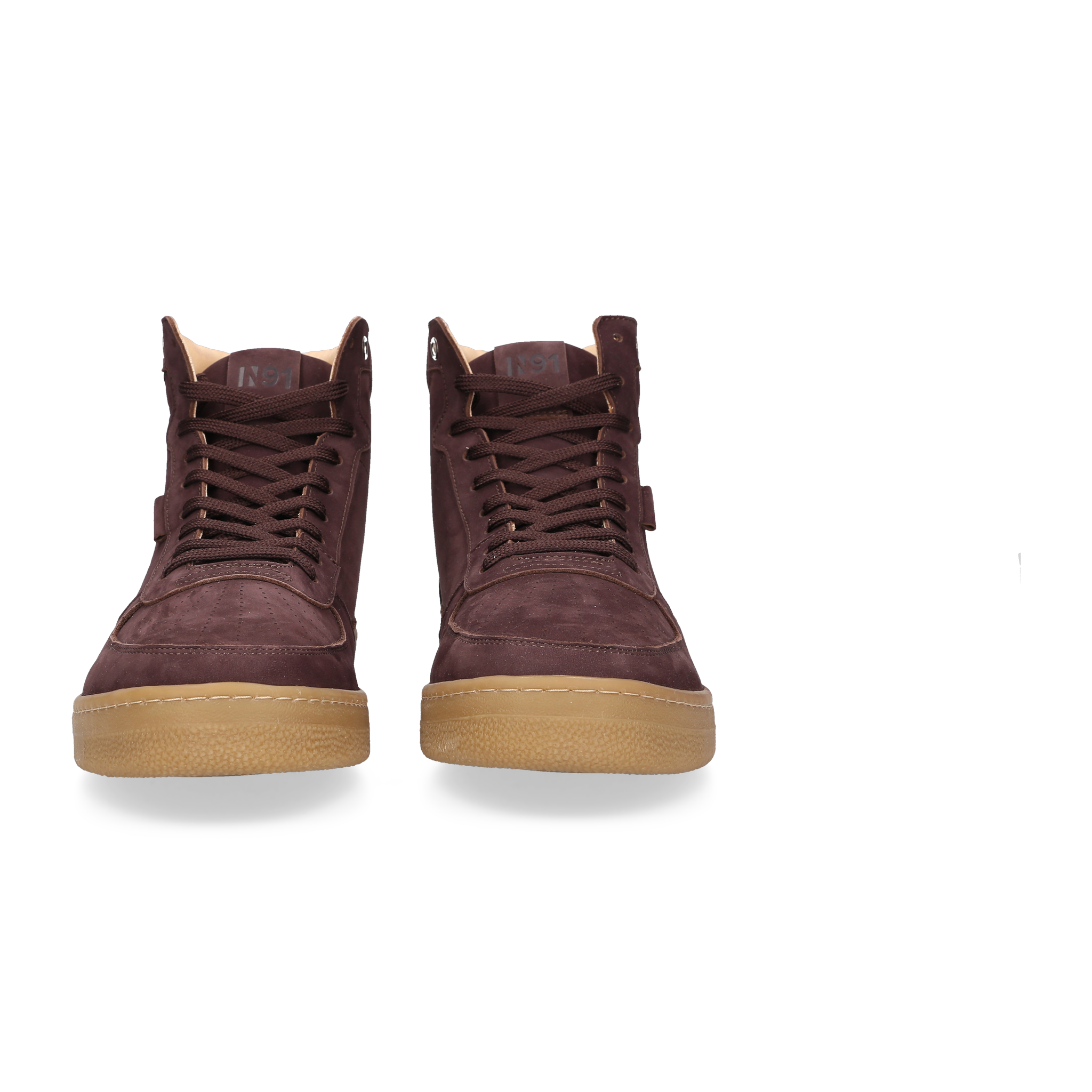 N91 Herren Sneaker Bball Plain Dunkelbraun