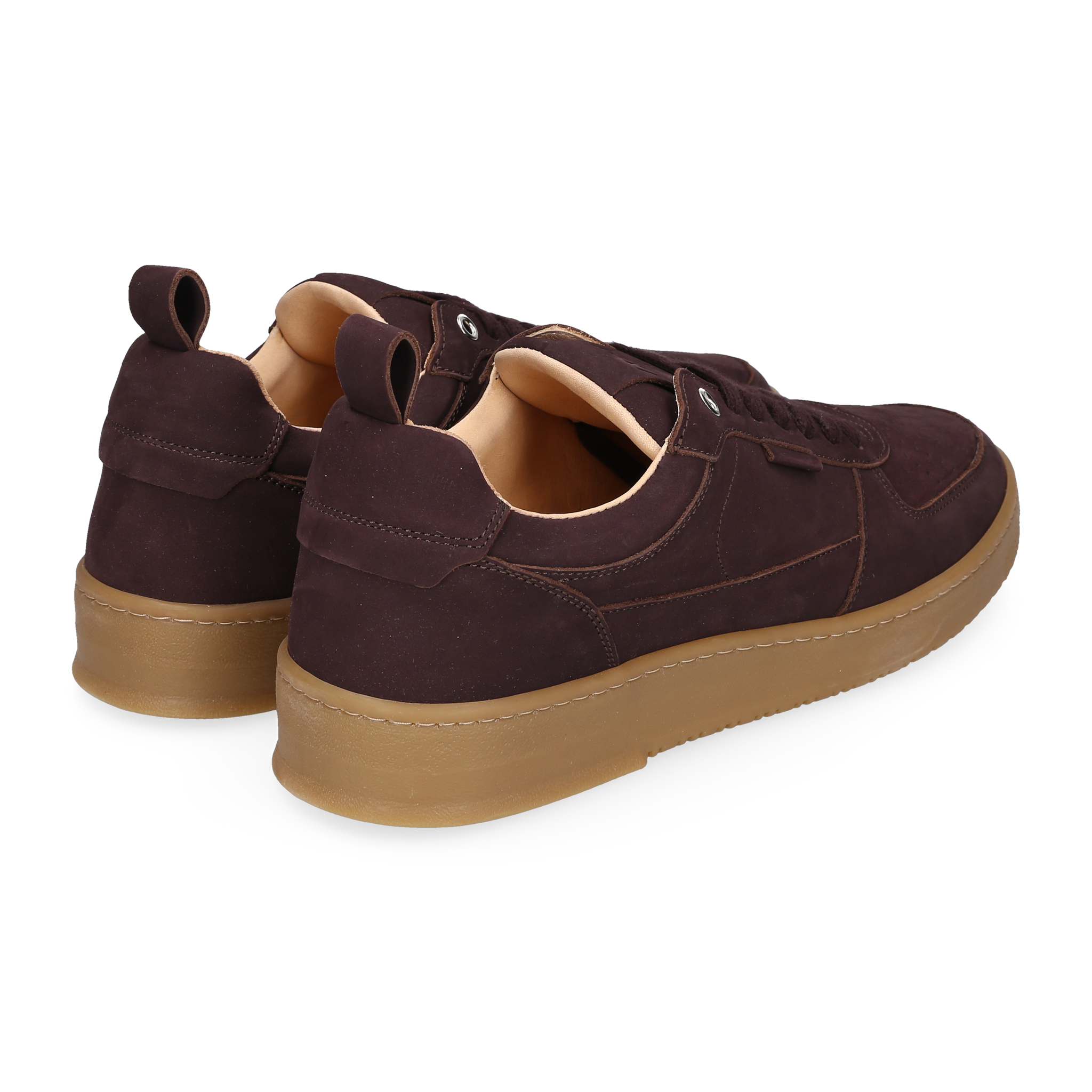 N91 Herren Sneaker Bball Plain Dunkelbraun