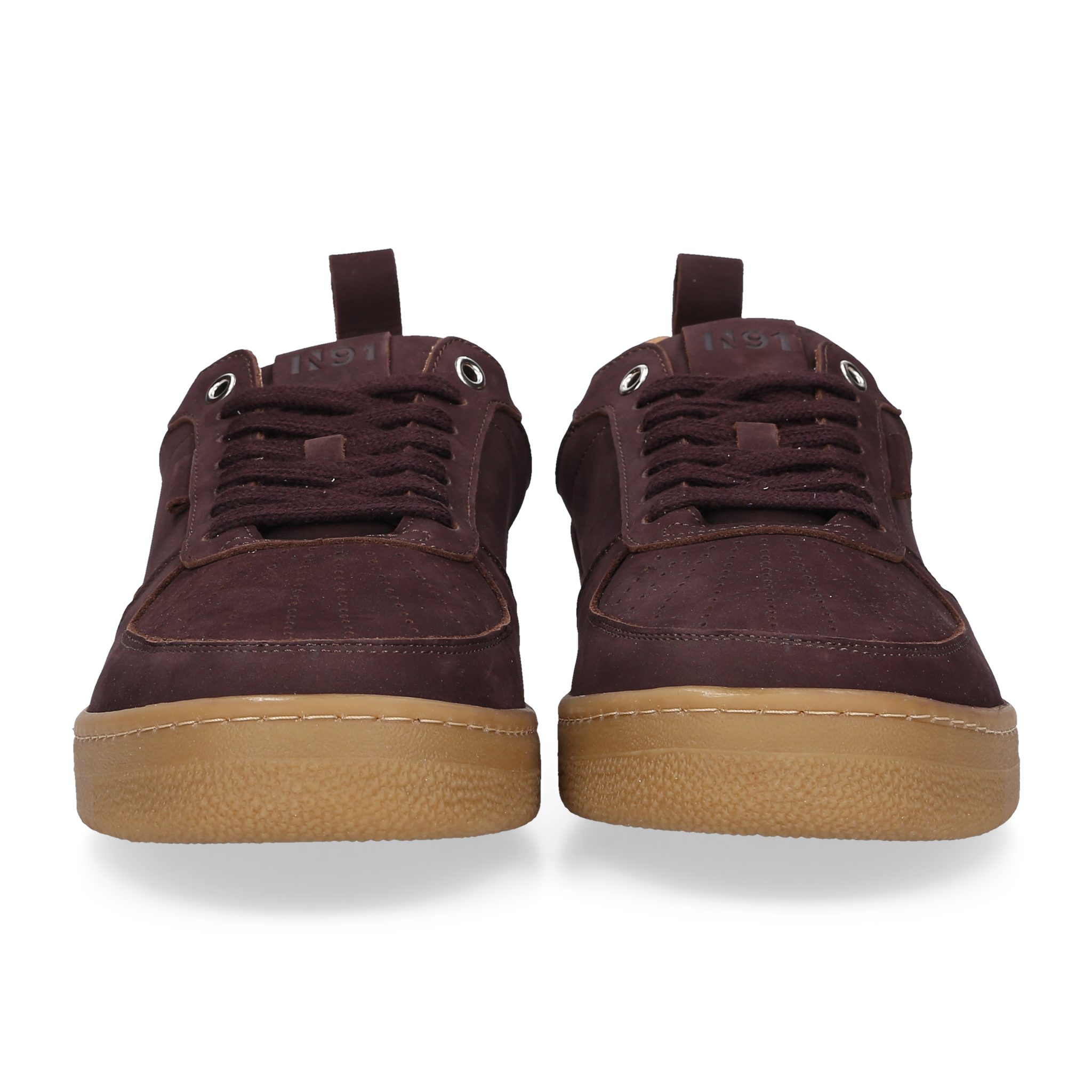 N91 Herren Sneaker Bball Plain Dunkelbraun