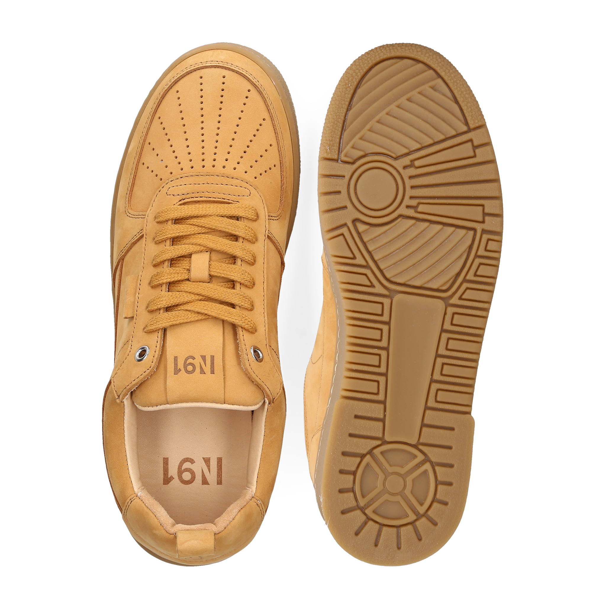 N91 Herren Sneaker Bball Plain Hellbraun