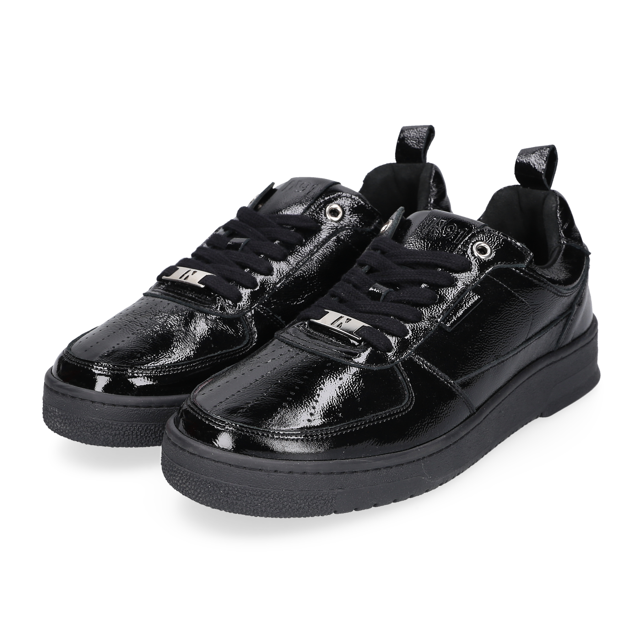 N91 Herren Sneaker Bball Plain Schwarz