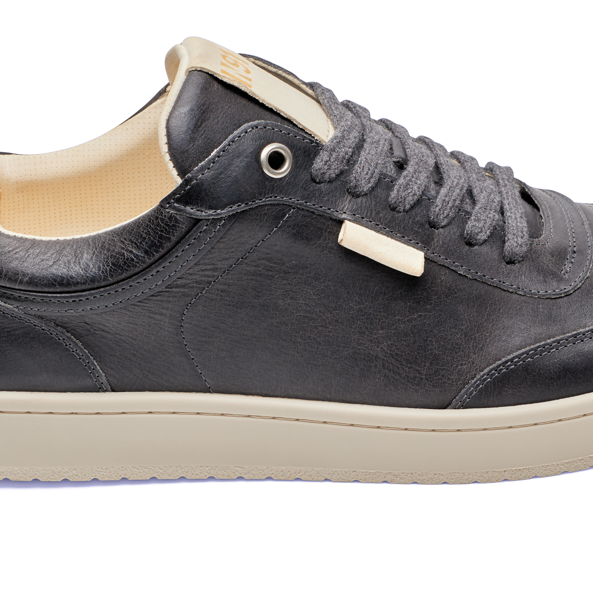 N91 Herren Sneaker Court Plain Grau