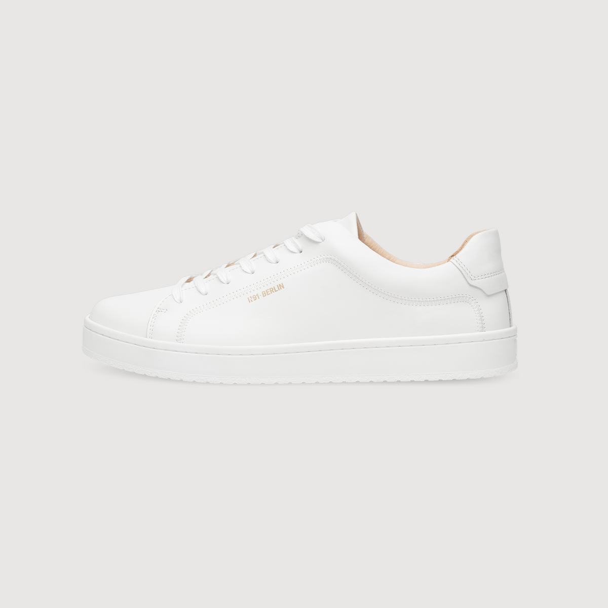 N91 Herren Sneaker Original Draft Plain Weiß