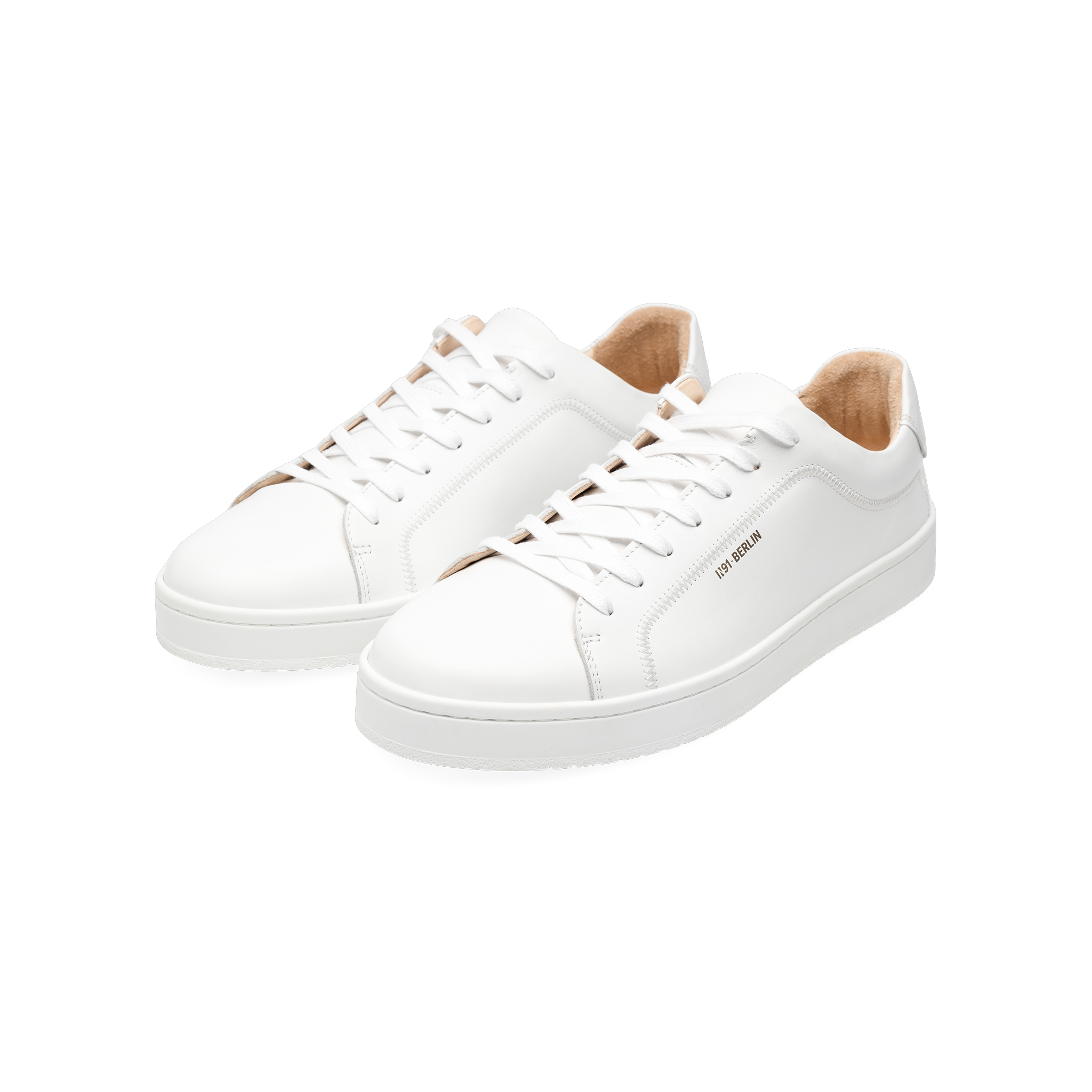 N91 Herren Sneaker Original Draft Plain Weiß