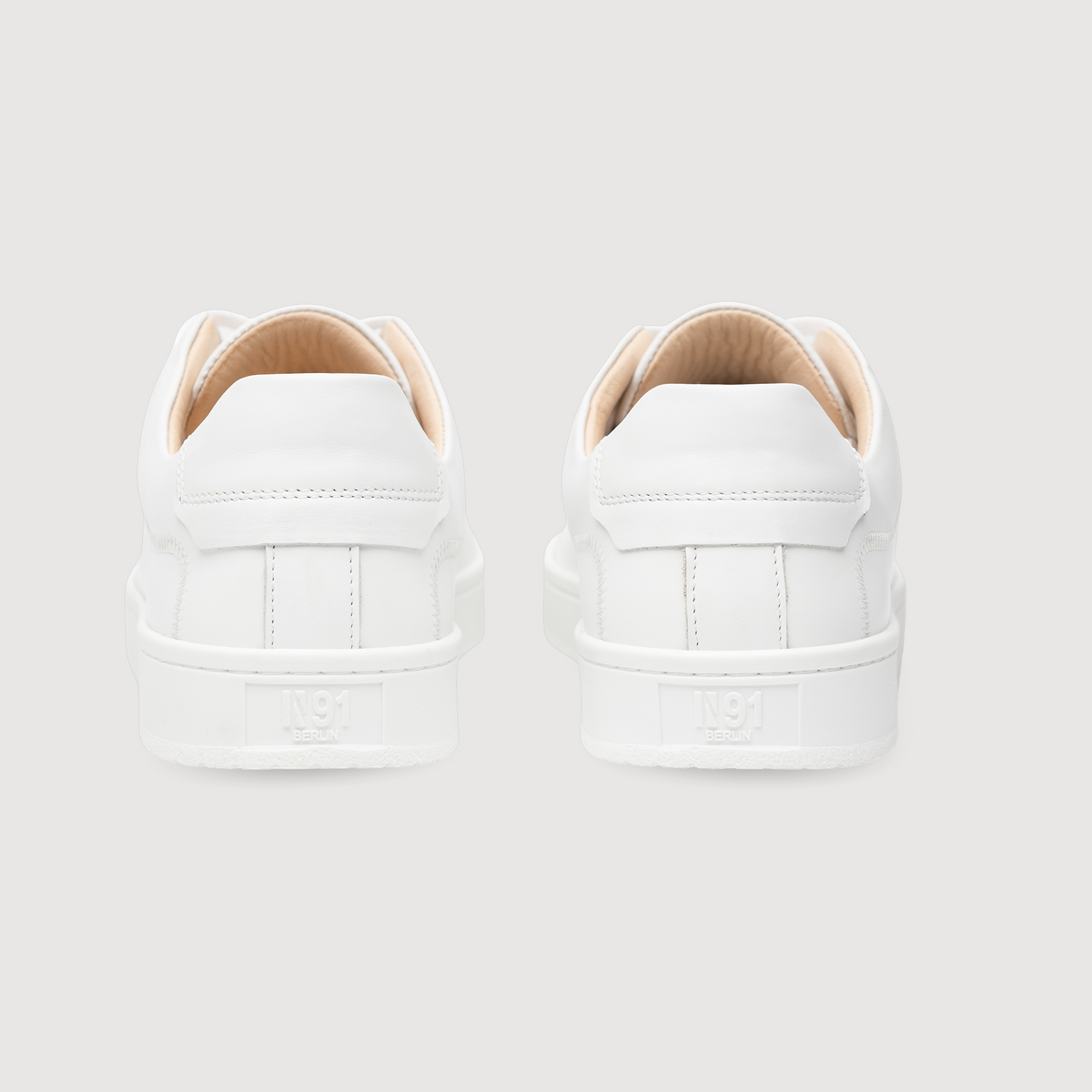 N91 Herren Sneaker Original Draft Plain Weiß