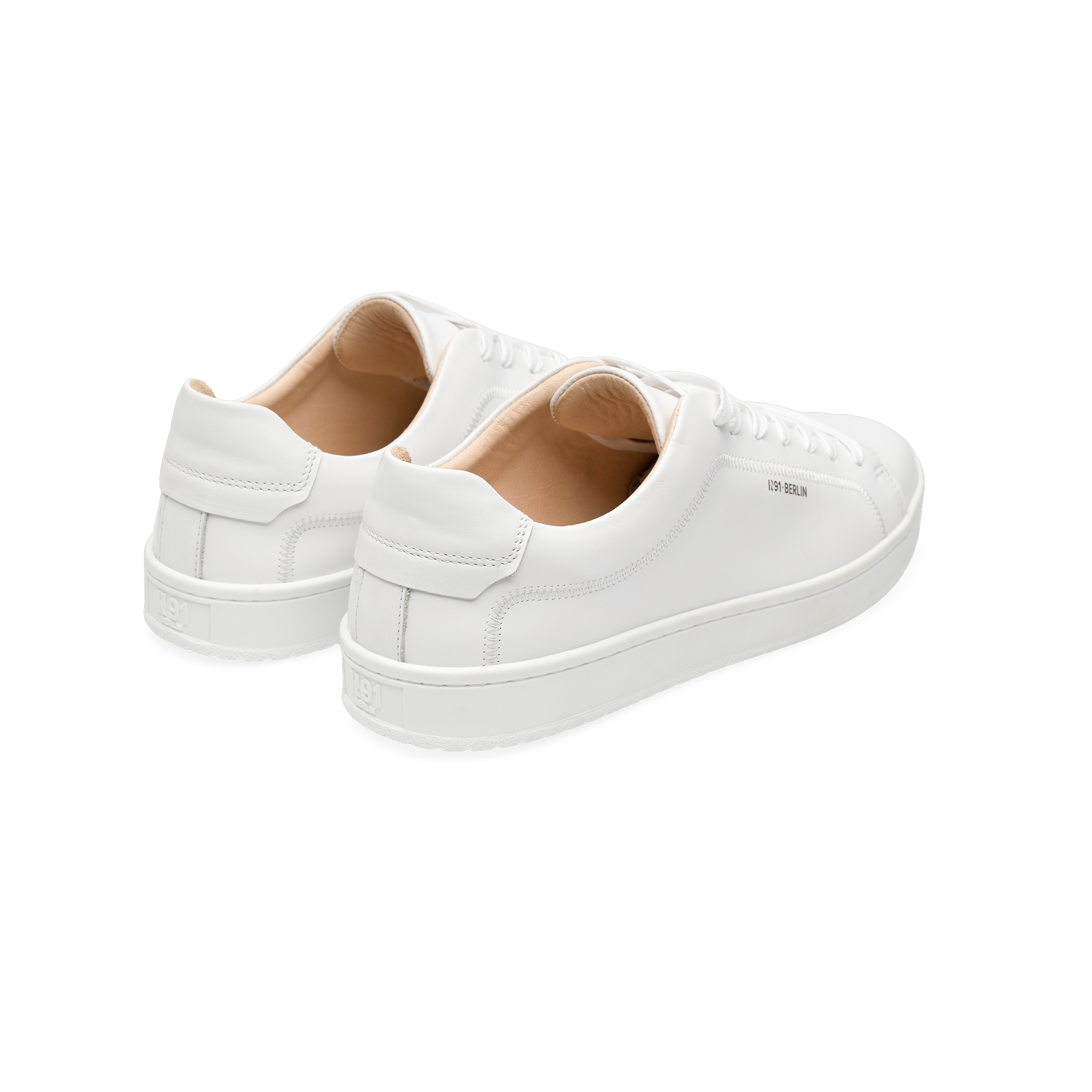 N91 Herren Sneaker Original Draft Plain Weiß