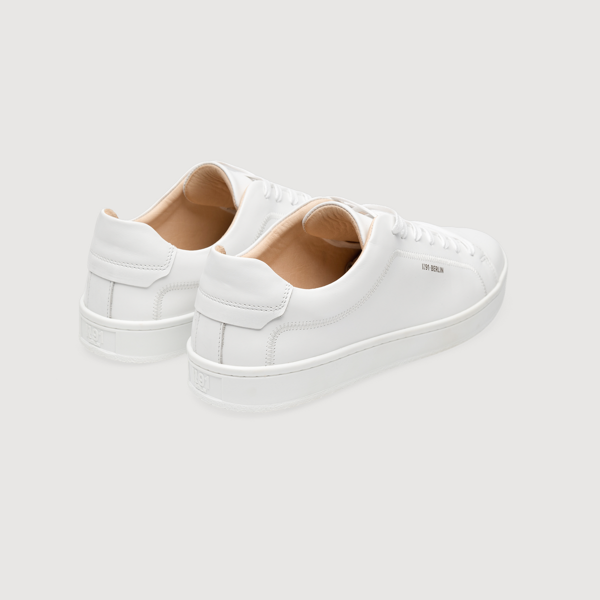 N91 Herren Sneaker Original Draft Plain Weiß