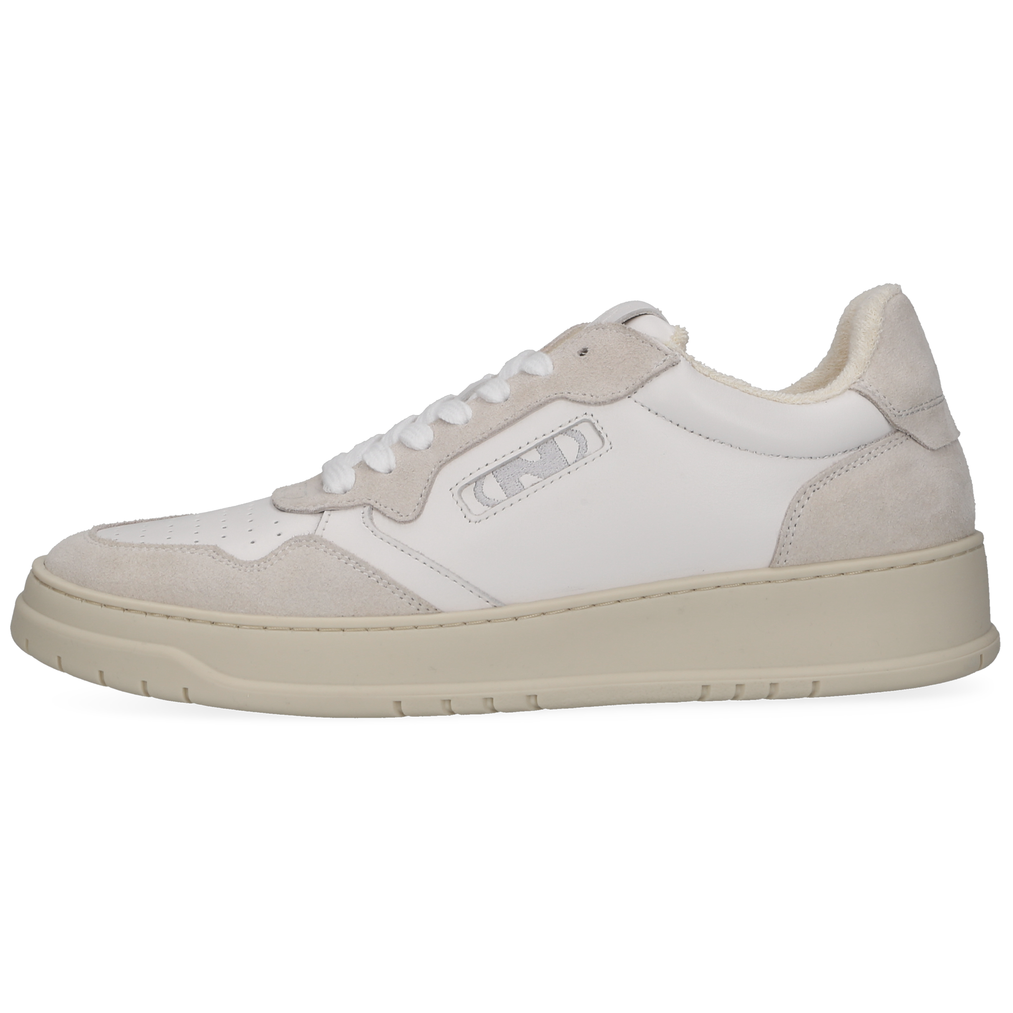 N91 Herren Sneaker Vintage One Plain White/Grey