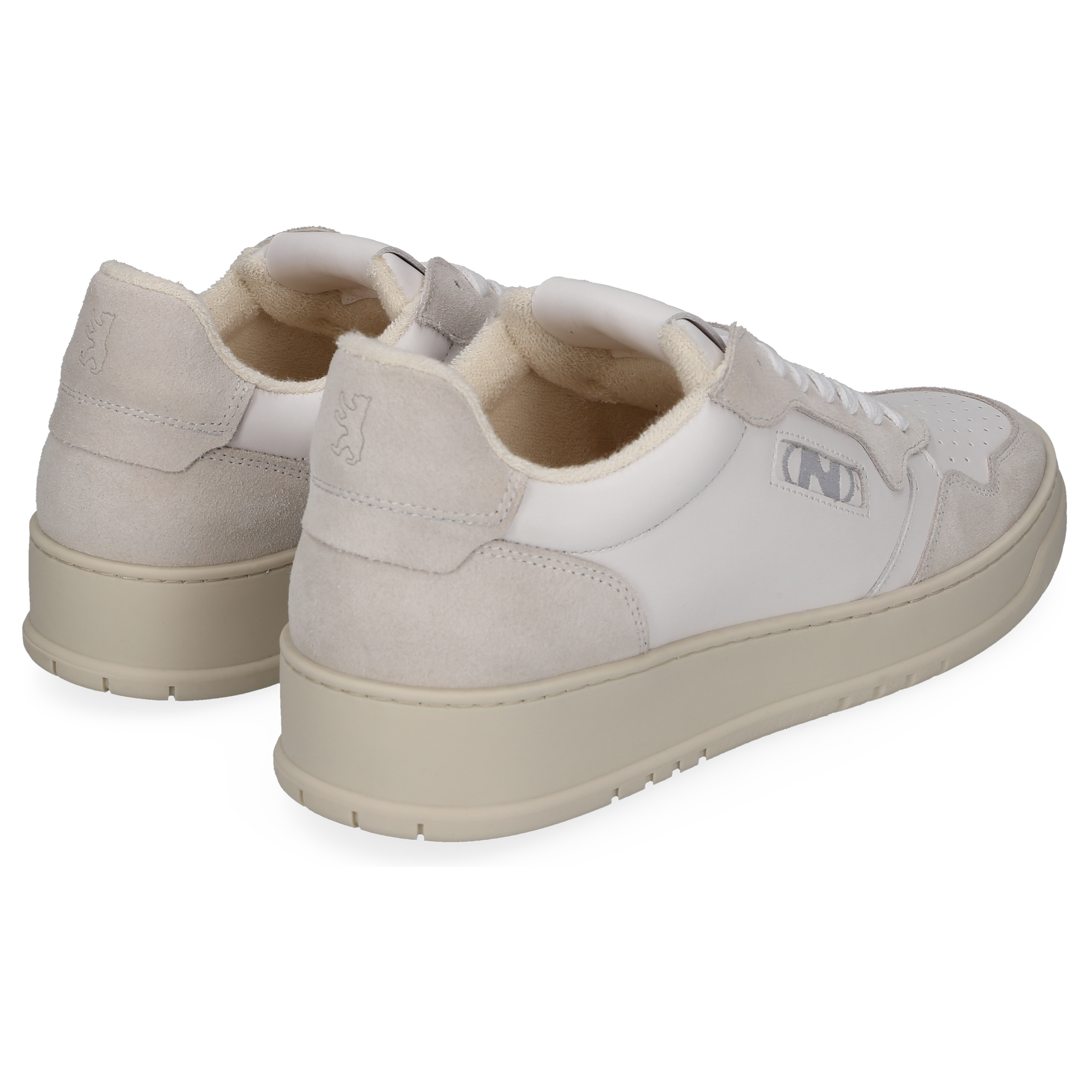 N91 Herren Sneaker Vintage One Plain White/Grey