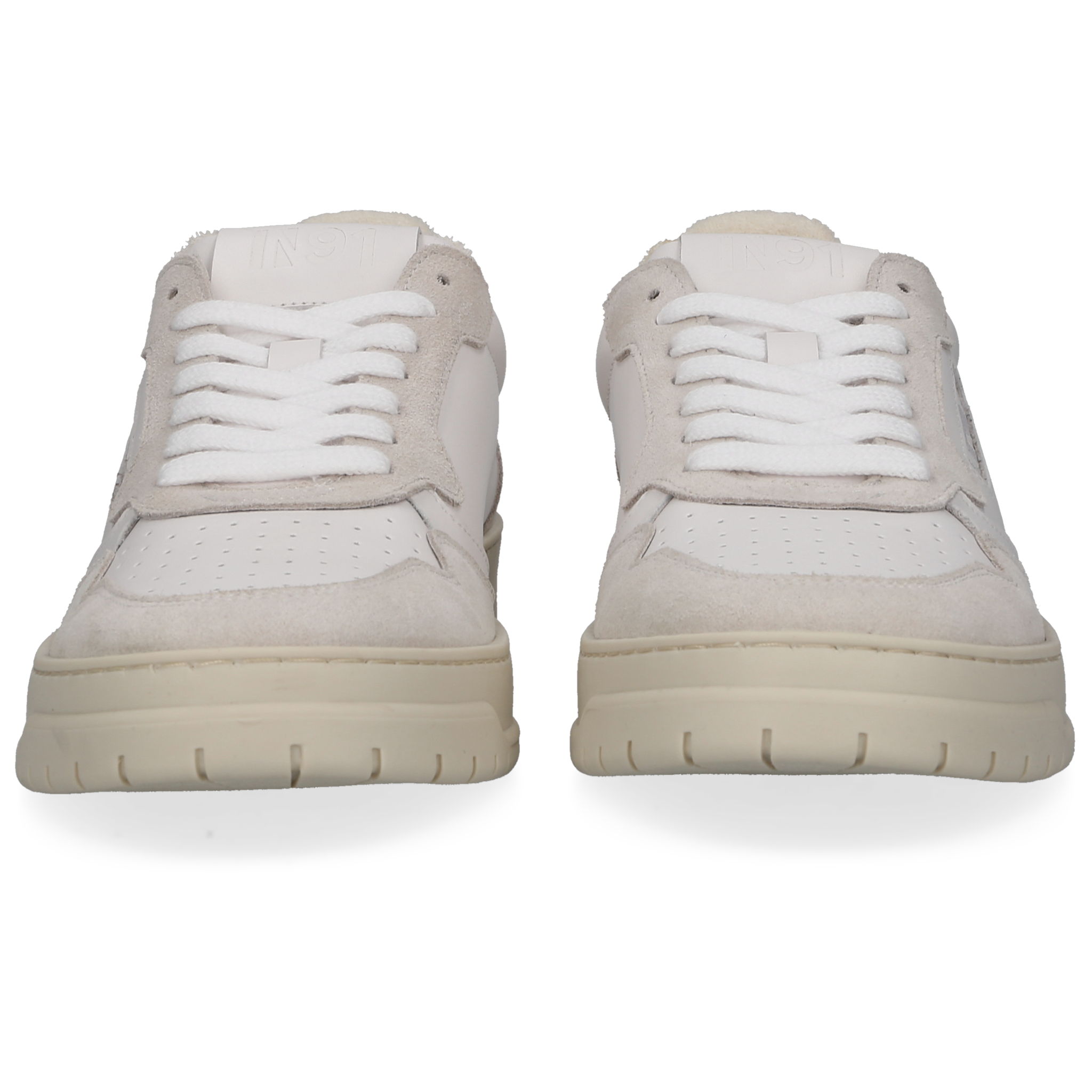 N91 Herren Sneaker Vintage One Plain White/Grey