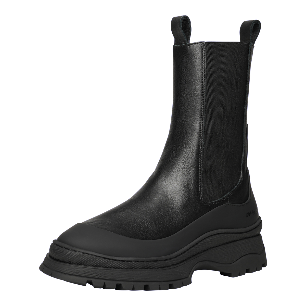 N91 Damen Boot Motech Plain Schwarz