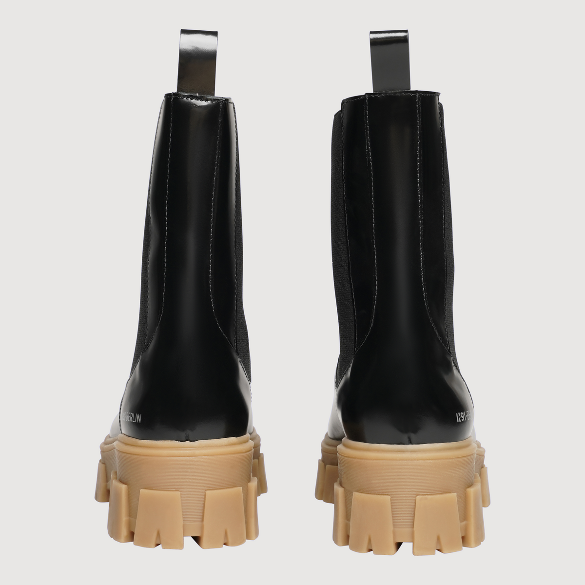 N91 Damen Boot Style Choice Plain Schwarz/Hellbraun