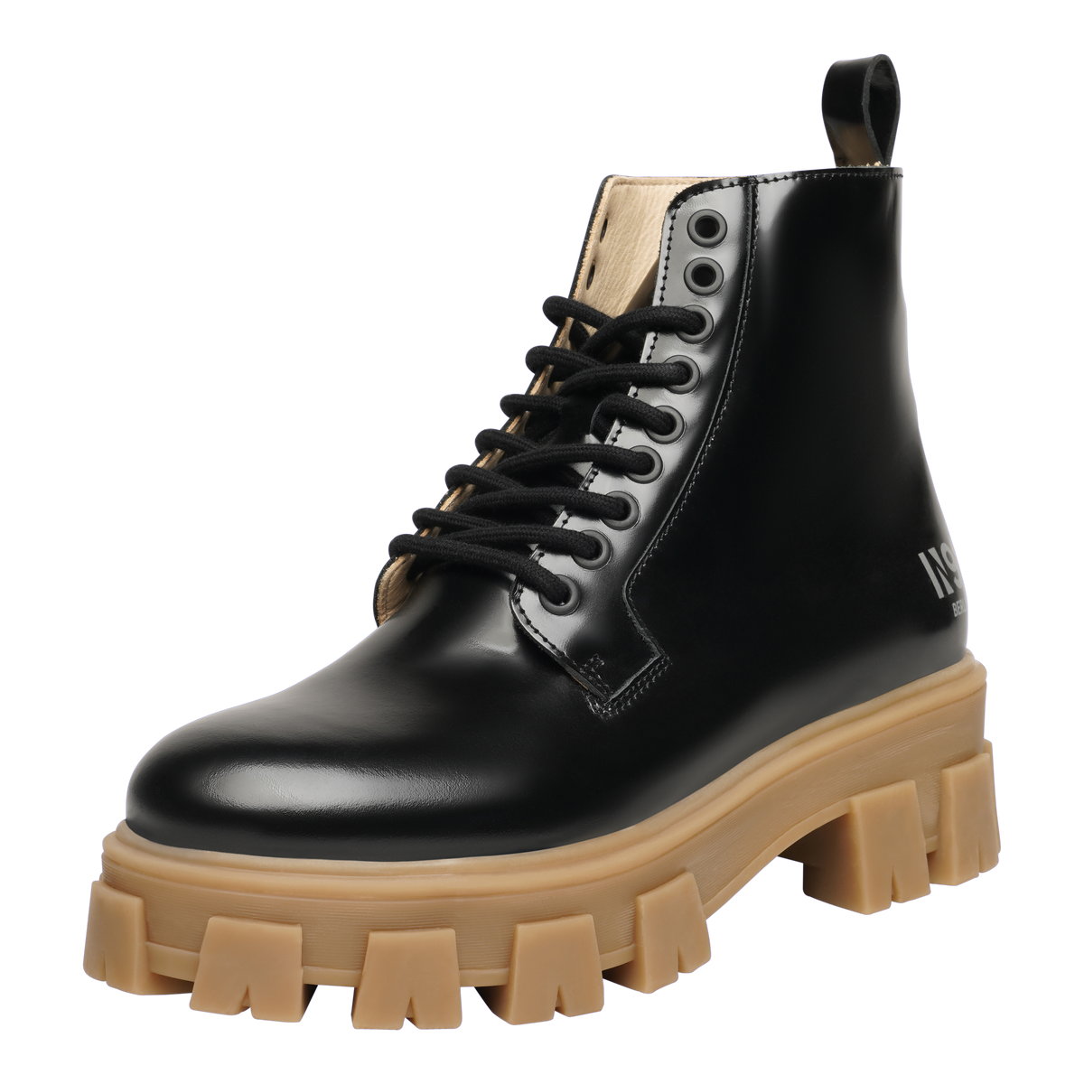 N91 Damen Boot Style Choice Plain Schwarz/Hellbraun
