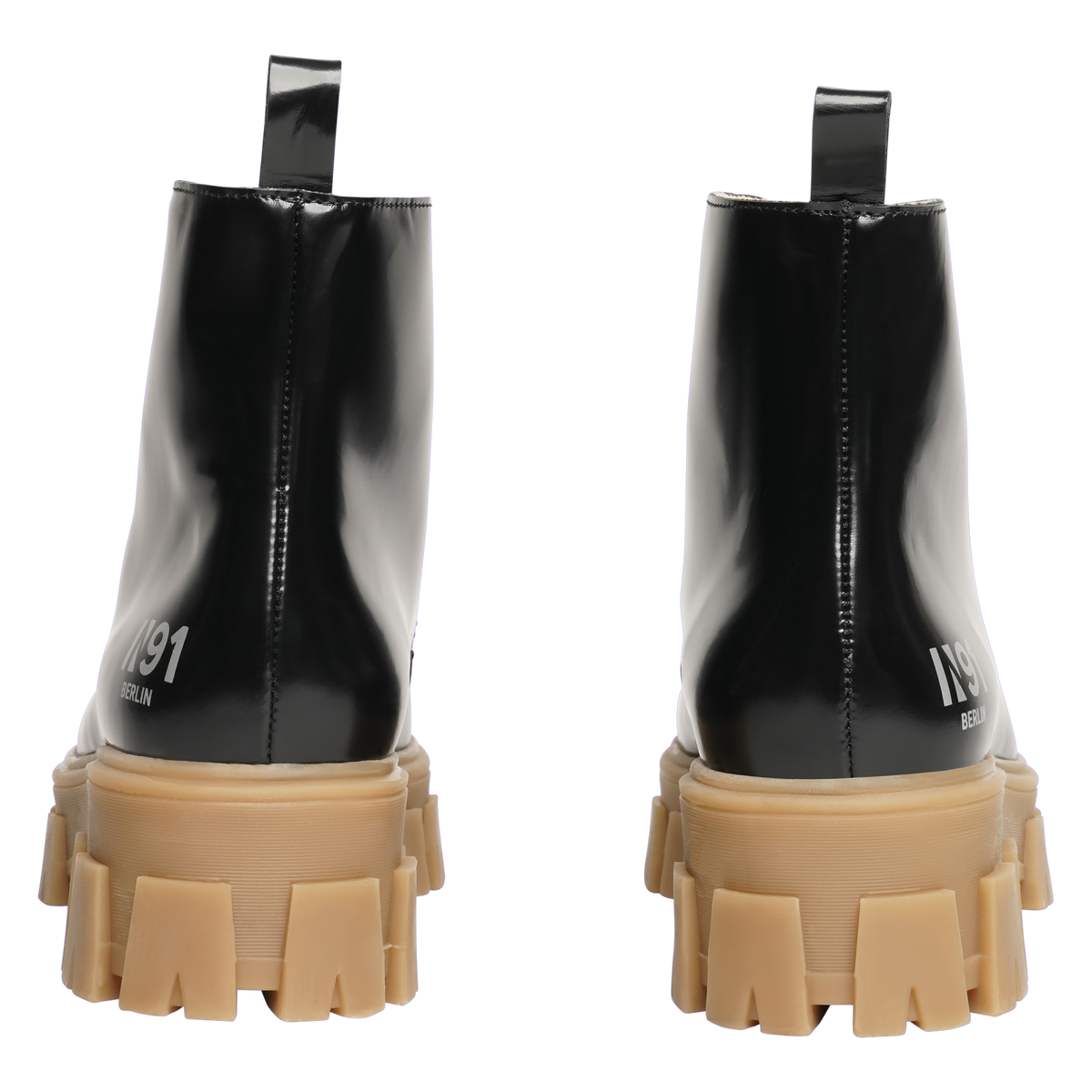 N91 Damen Boot Style Choice Plain Schwarz/Hellbraun
