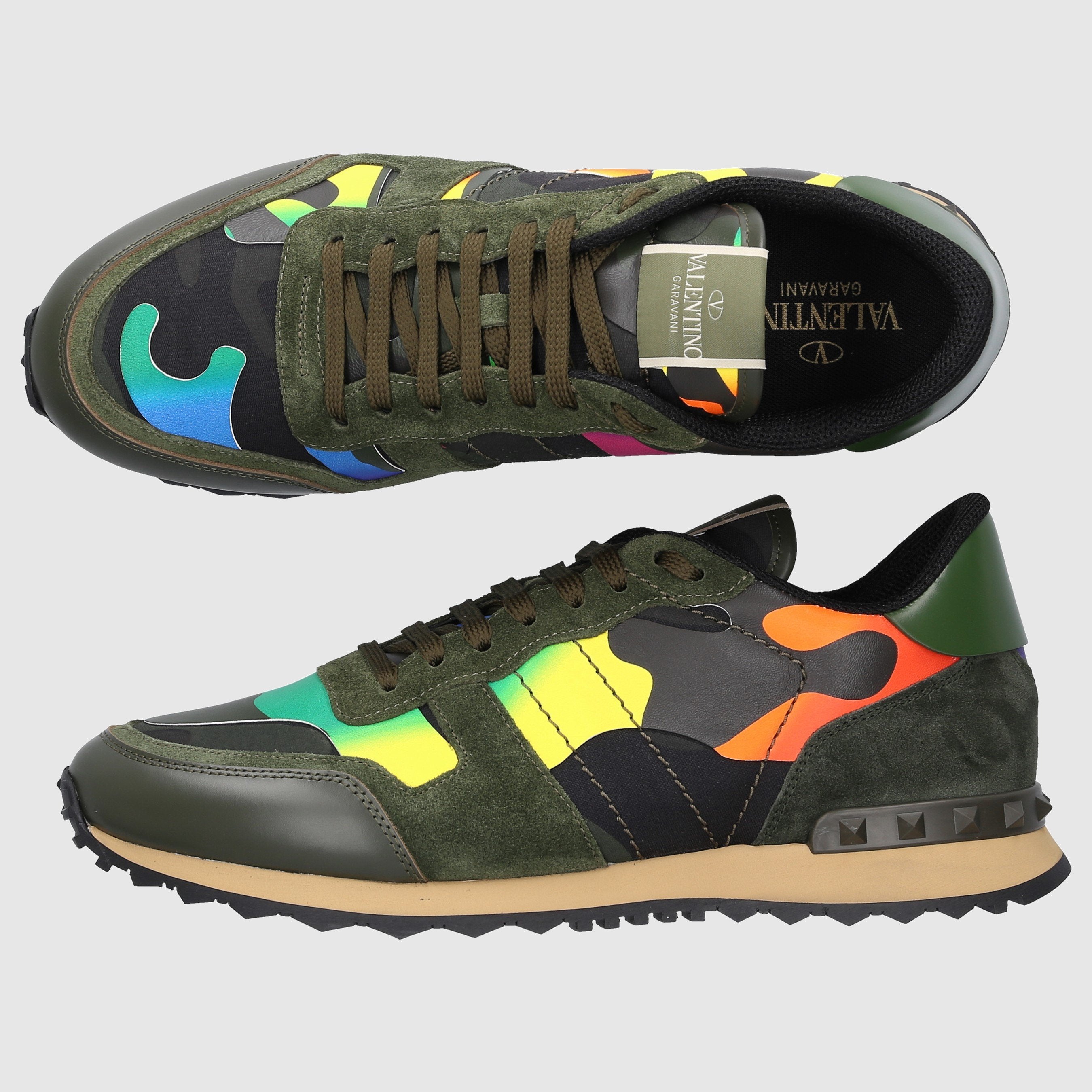 Valentino Garavani Herren Sneaker low ROCKRUNNER Veloursleder
