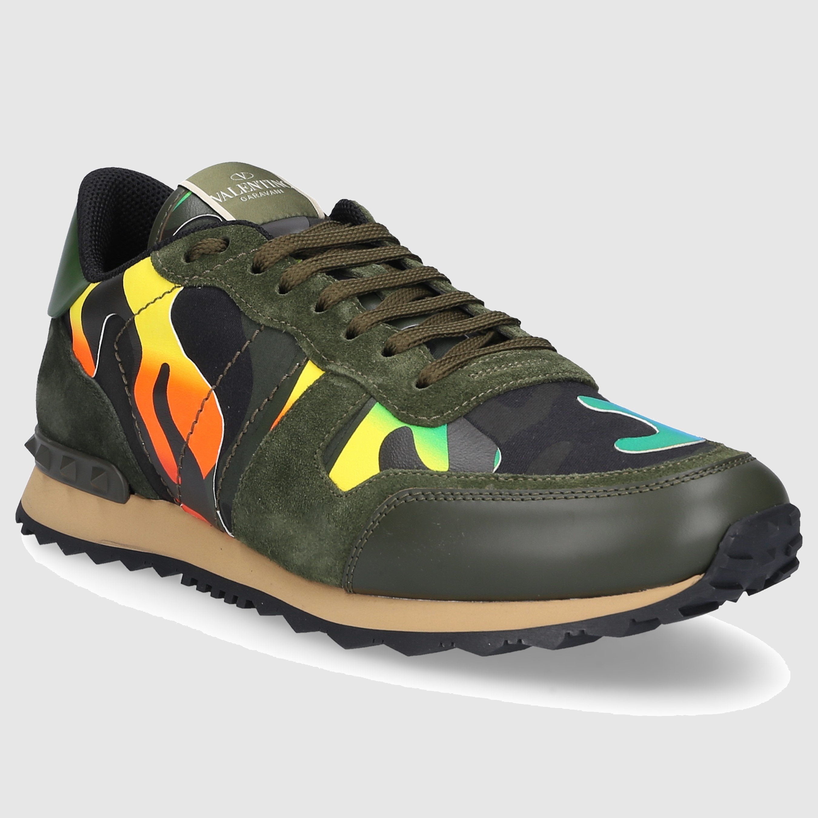 Valentino Garavani Herren Sneaker low ROCKRUNNER Veloursleder