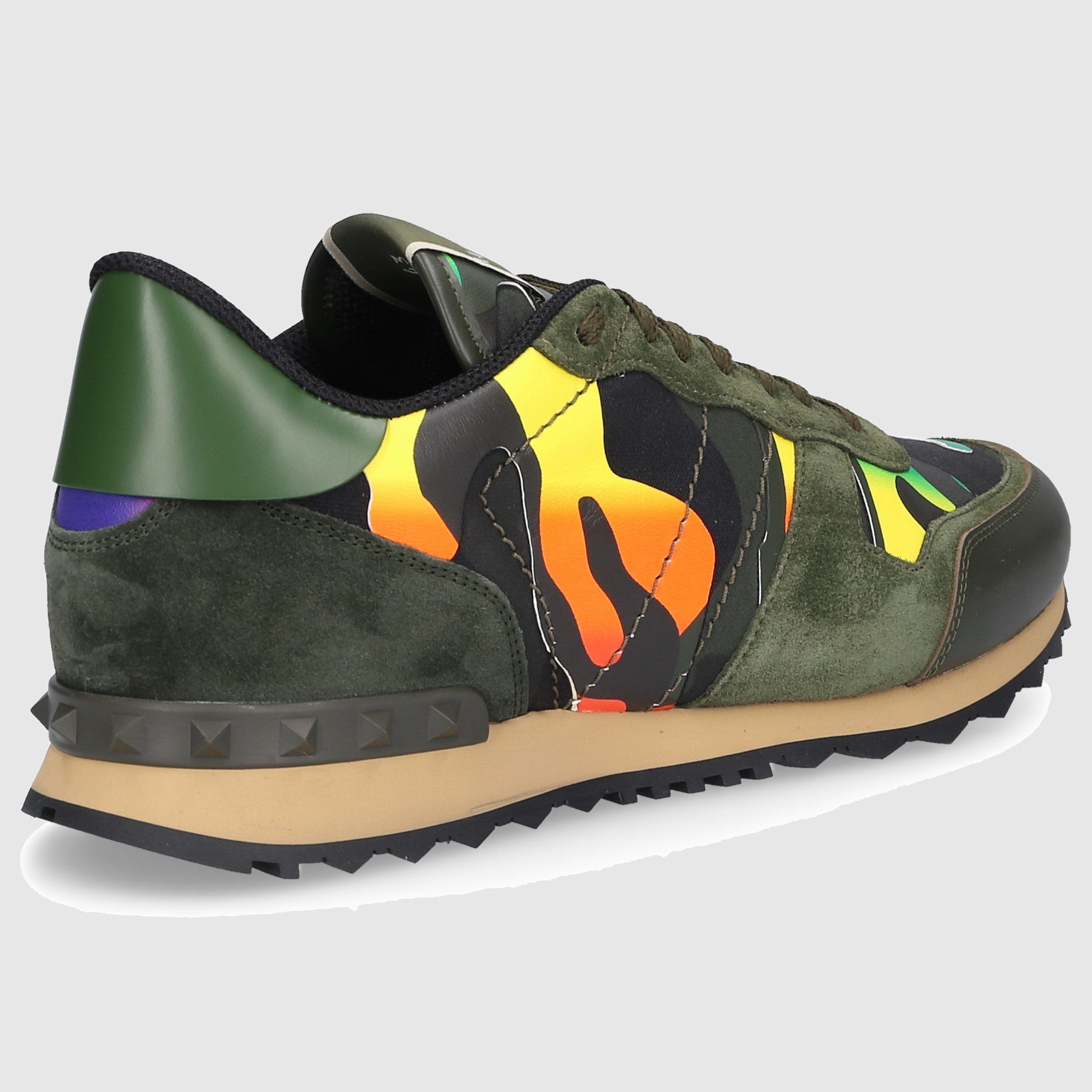 Valentino Garavani Herren Sneaker low ROCKRUNNER Veloursleder