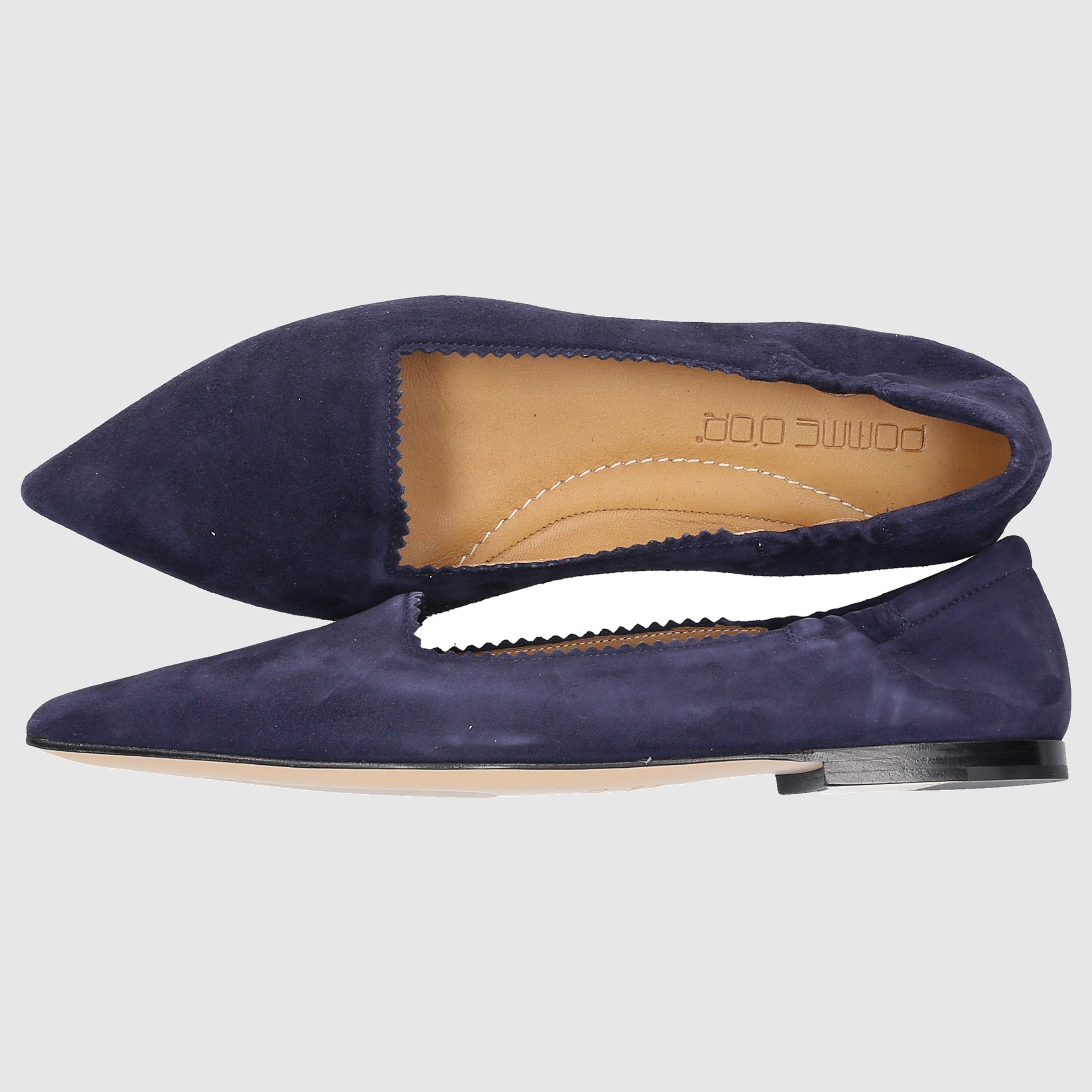 Pomme D`OR Damen Ballerinas 1726I Veloursleder