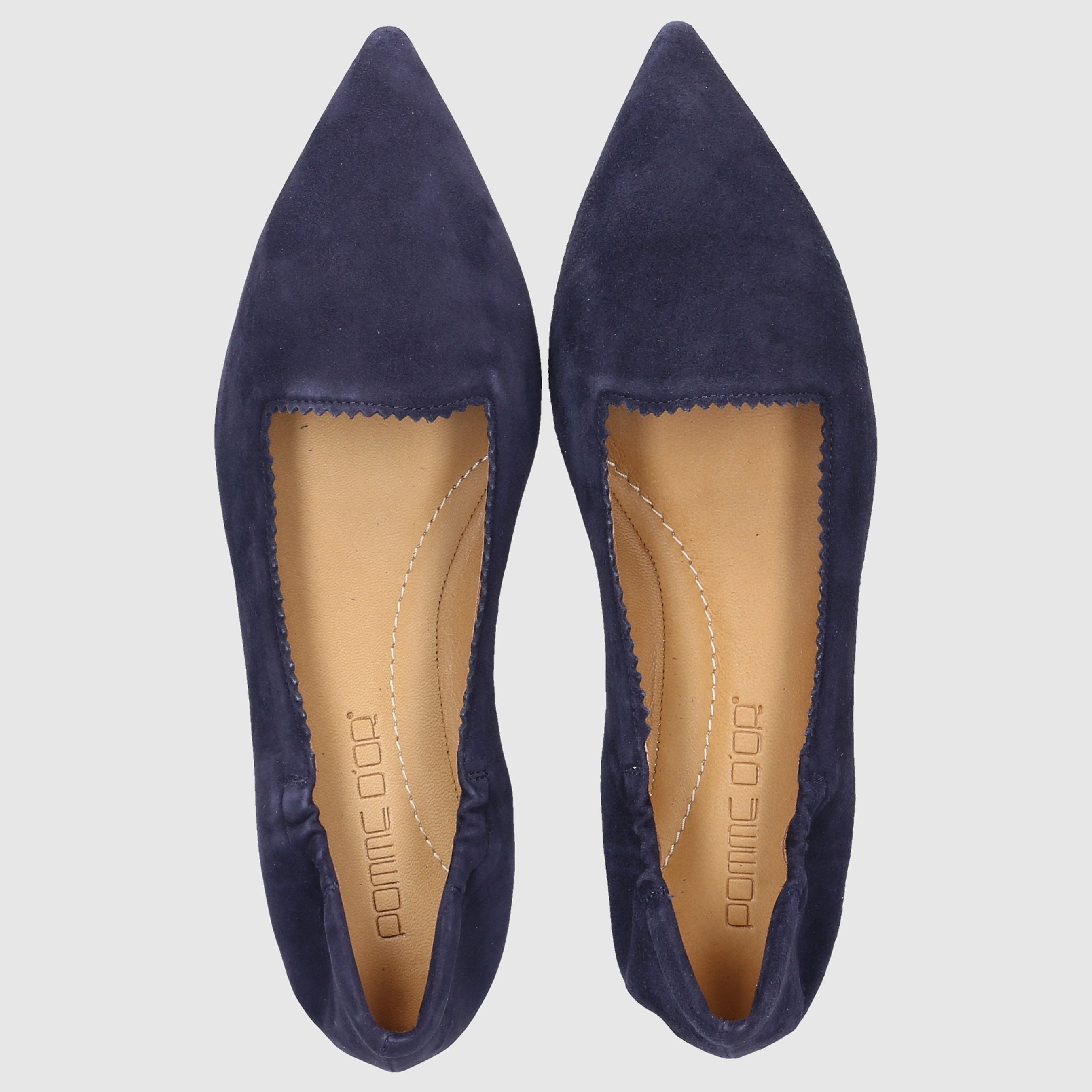 Pomme D`OR Damen Ballerinas 1726I Veloursleder