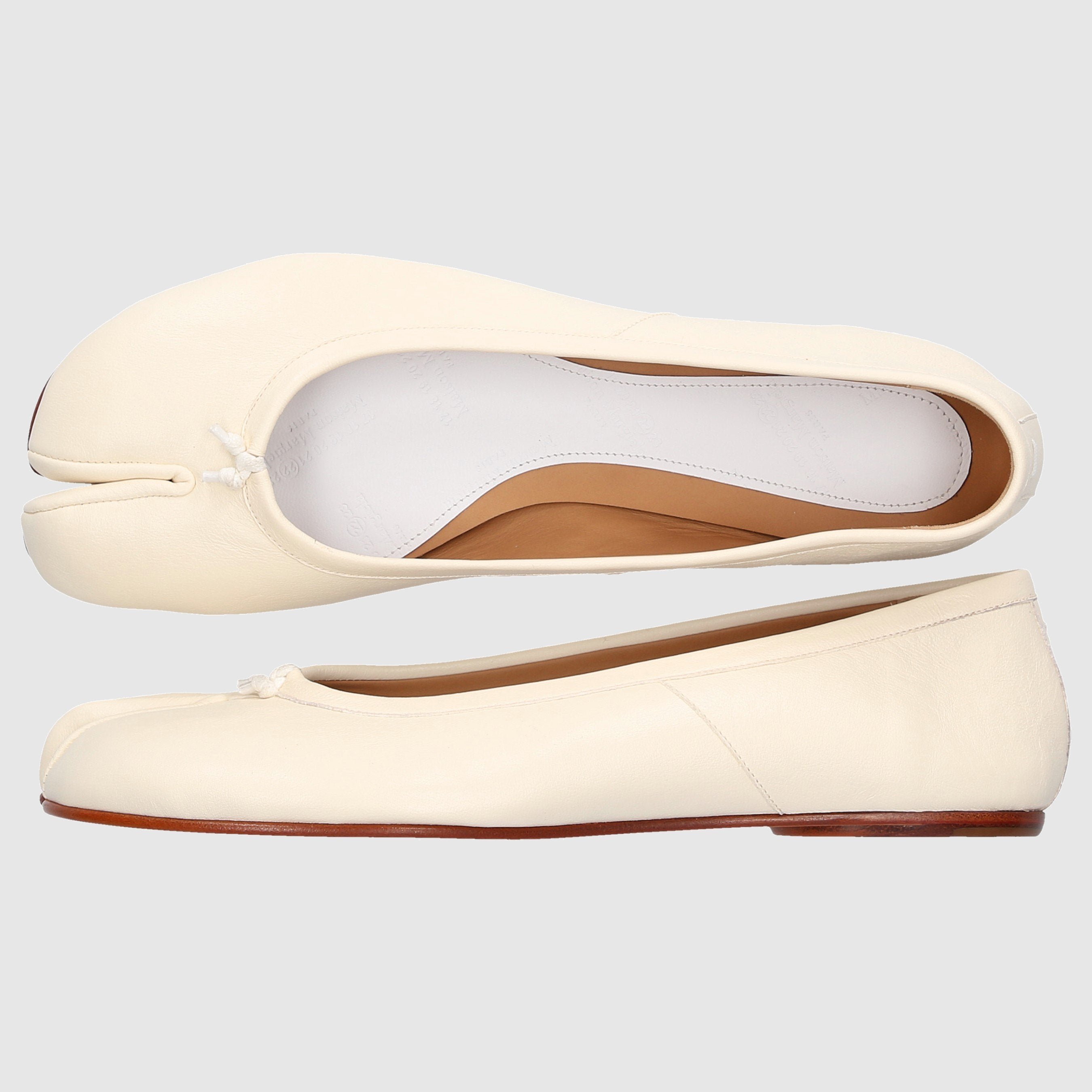 Maison Margiela Damen Ballerinas TABI FLAT Kalbsleder