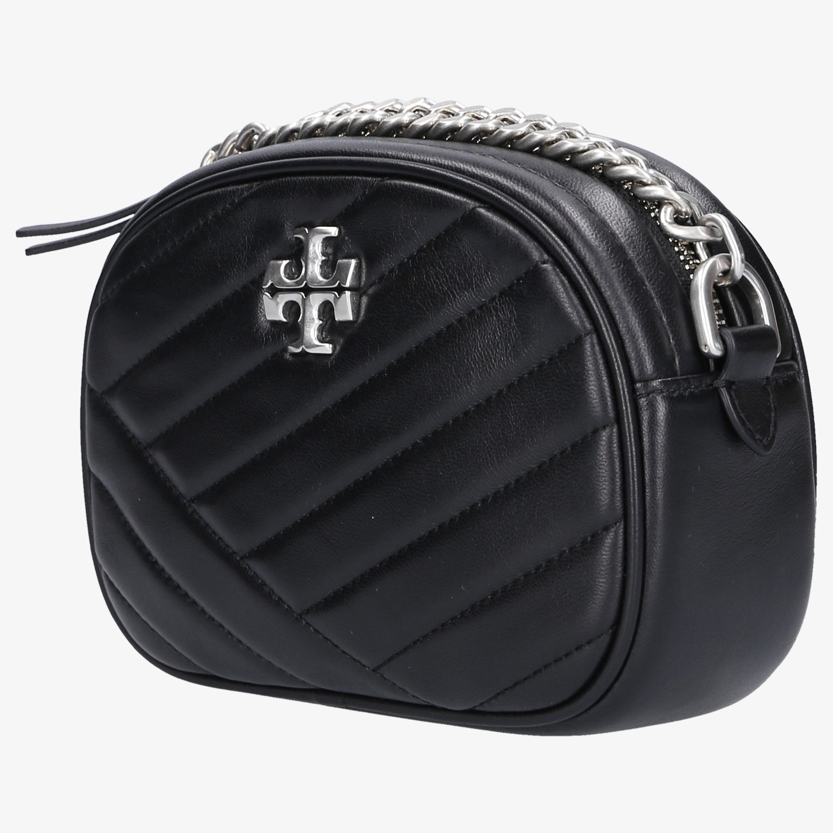 Tory Burch Damen Handtasche KIRA CHEVRON SMALL CAMERA Kalbsleder