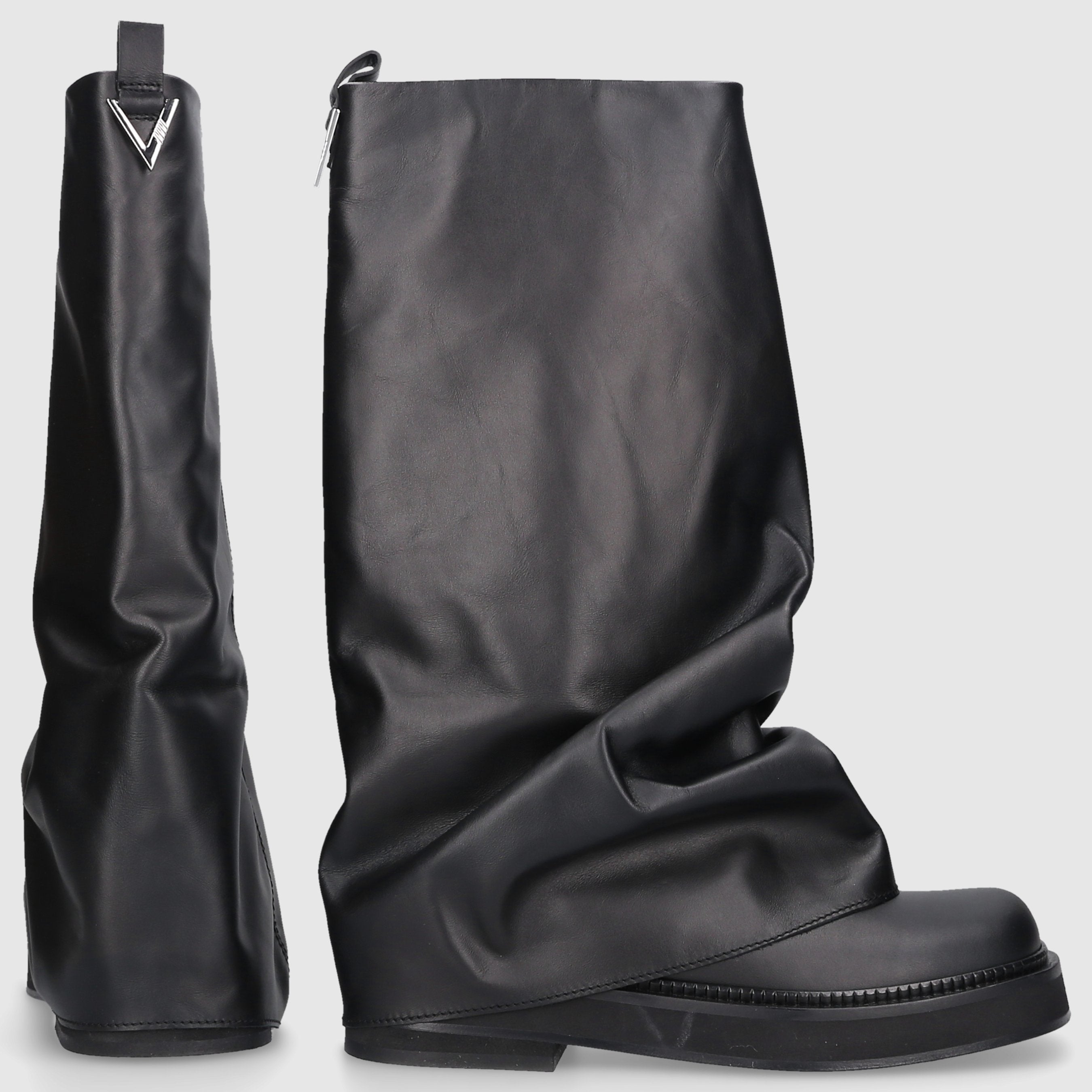 The Attico Damen Bikerstiefel ROBIN COMBAT Kalbsleder
