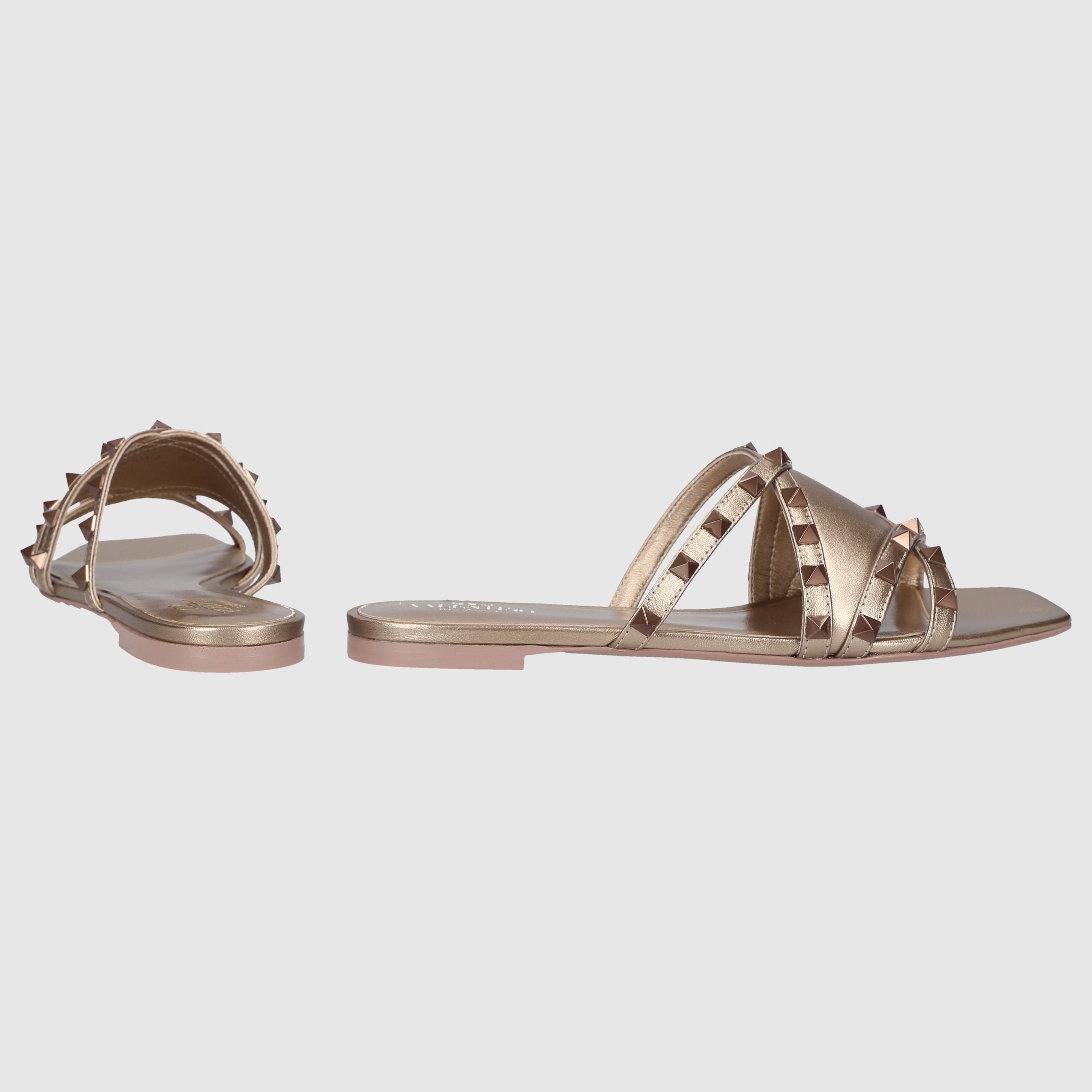Valentino Garavani Damen Pantoletten ROCKSTUD Kalbsleder