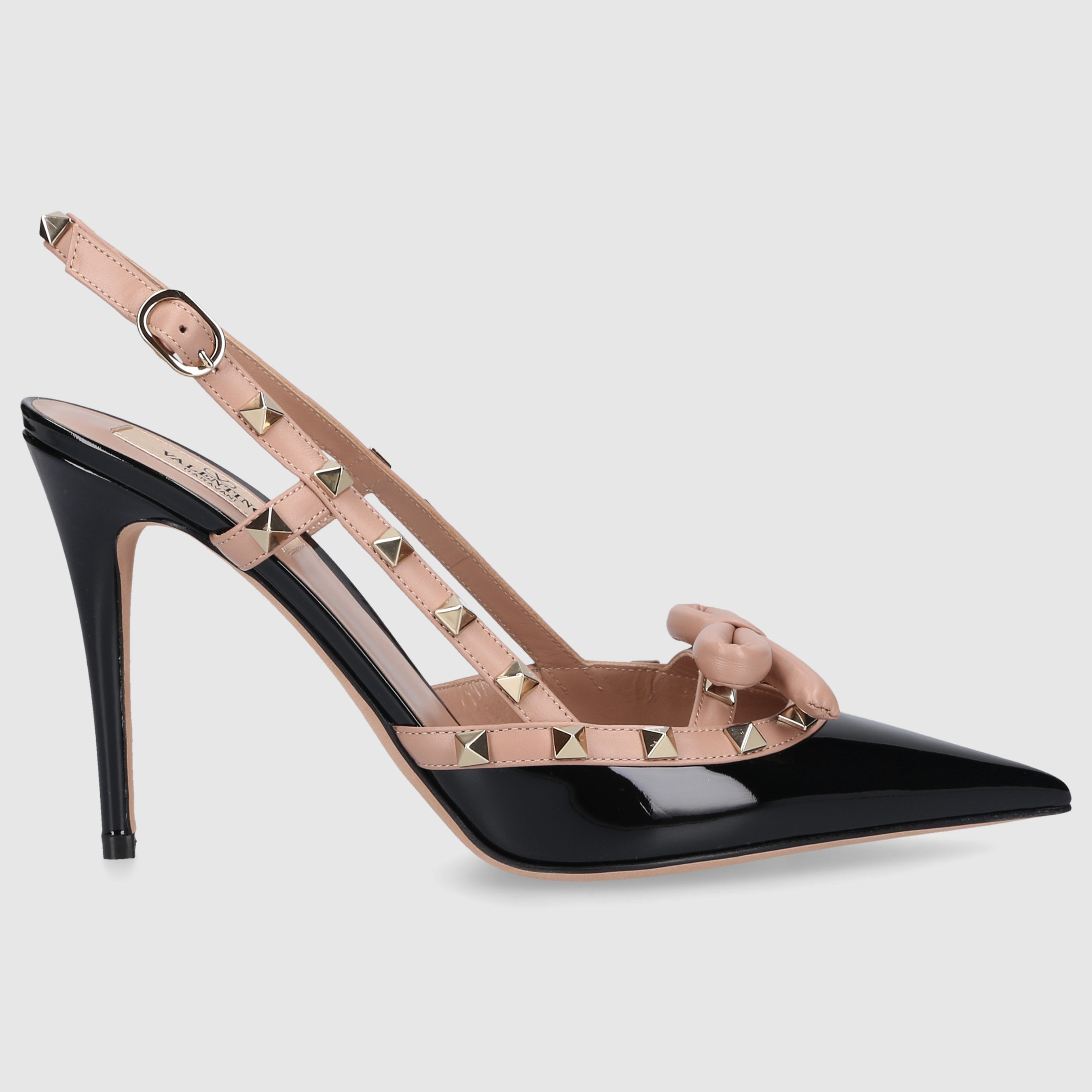 Valentino Garavani Damen Slingpumps ROCKSTUD Lackleder