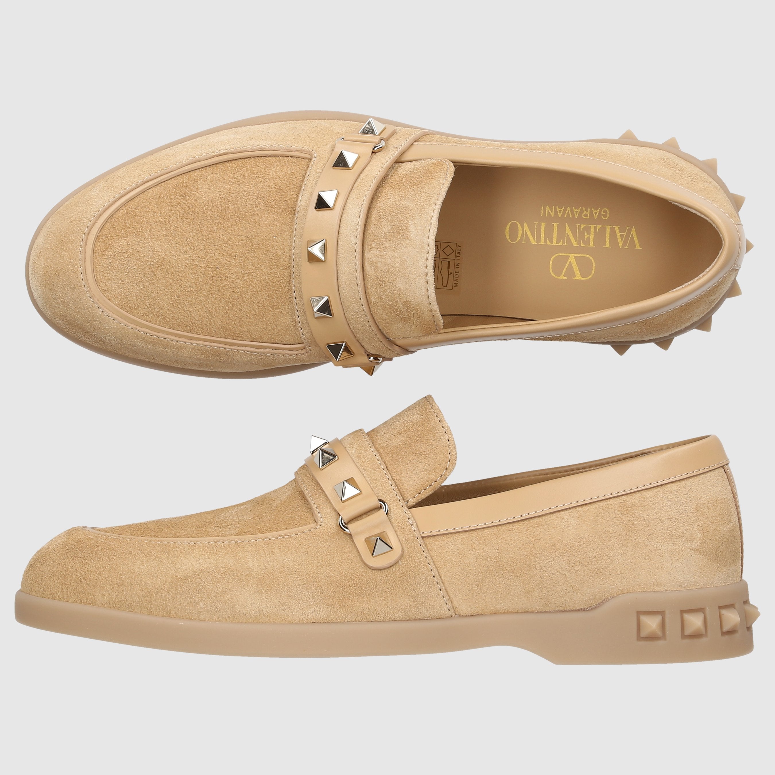 Valentino Garavani Damen Loafer LEISURE FLOWS Veloursleder