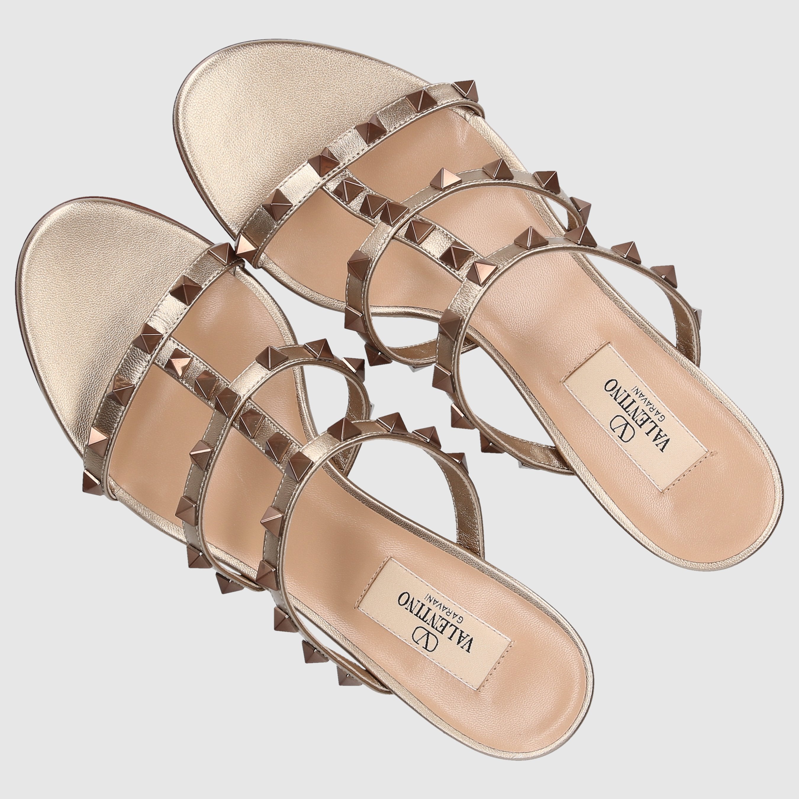 Valentino Garavani Damen Sandalen ROCKSTUD  Kalbsleder